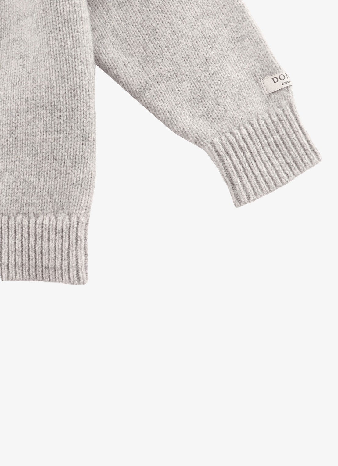 Donsje Amsterdam Denn Merino Wool Sweater | Lammy - detail 3 grijsmele