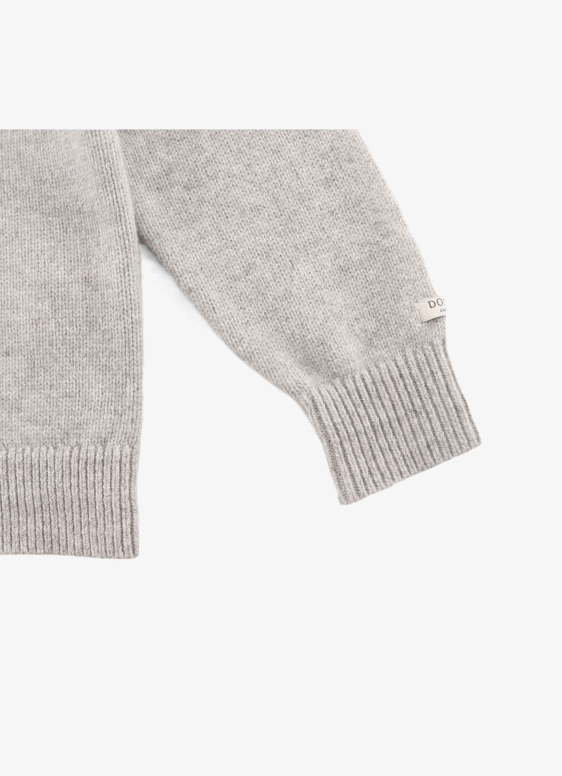 Donsje Amsterdam Denn Merino Wool Sweater | Lammy - detail 4 grijsmele