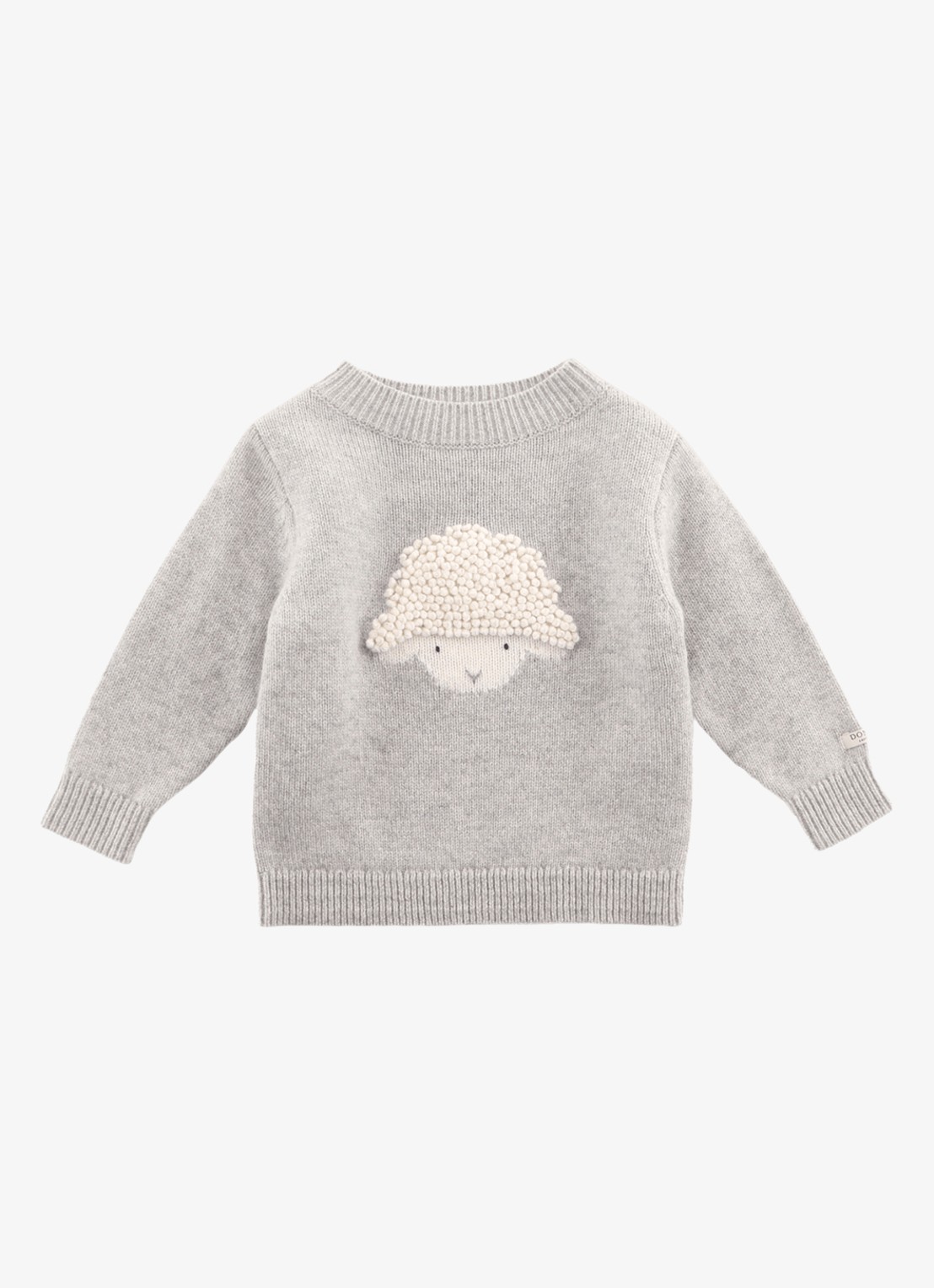 Donsje Amsterdam Denn Merino Wool Sweater | Lammy - voorkant 9 grijsmele