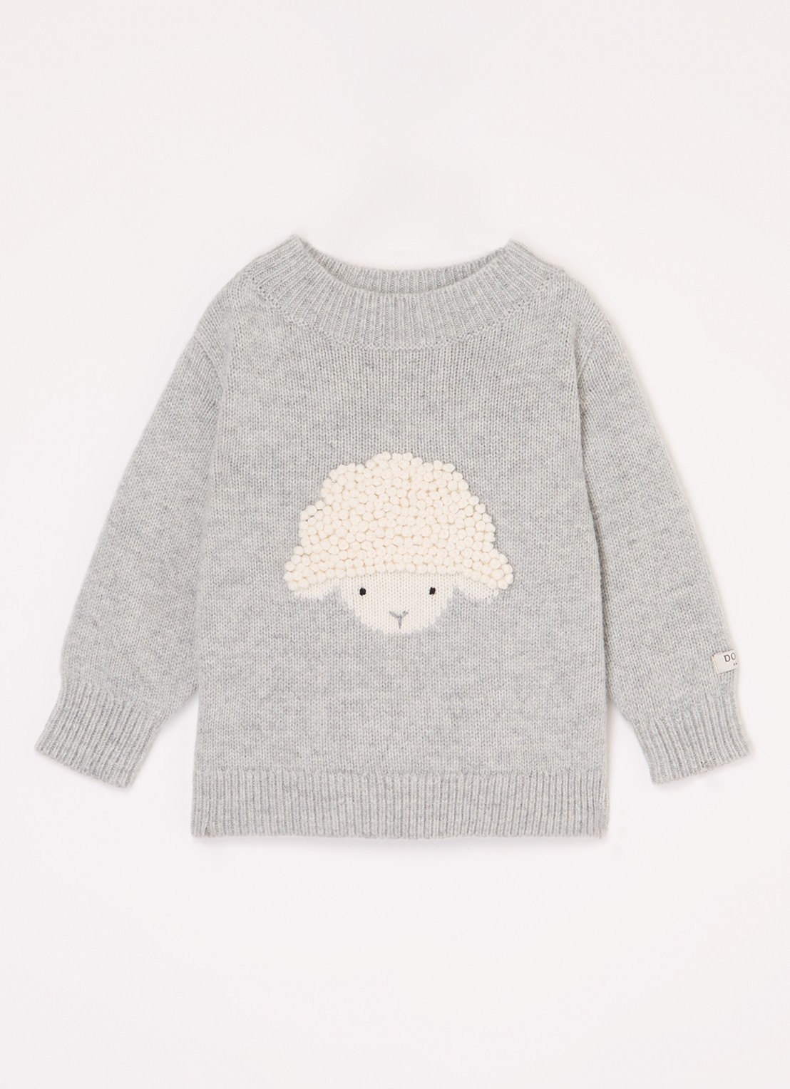 Donsje Amsterdam Denn Merino Wool Sweater | Lammy - voorkant 11 grijsmele
