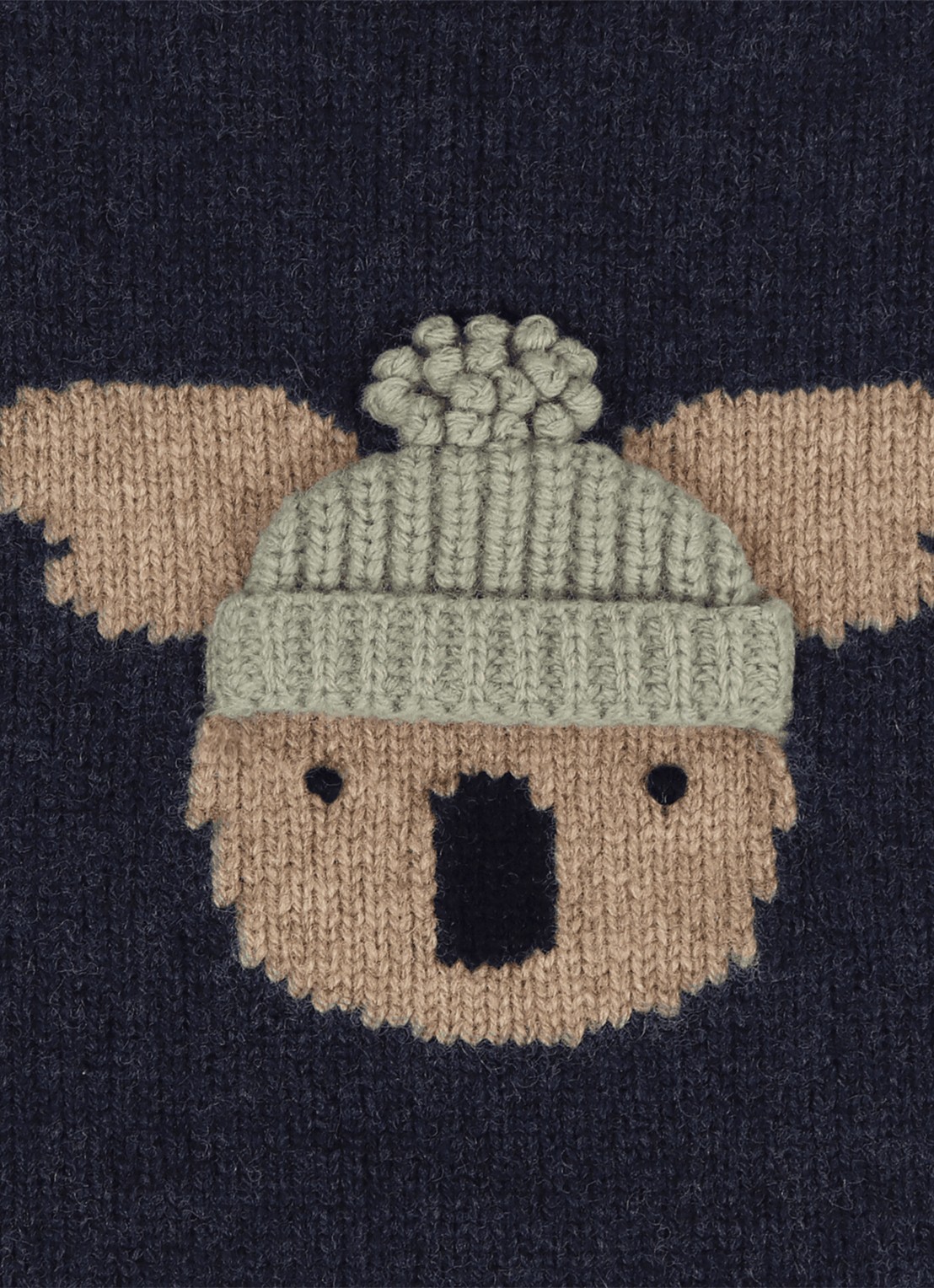 Donsje Amsterdam Denn Merino Wool Sweater | Lammy - detail 2 donkerblauw