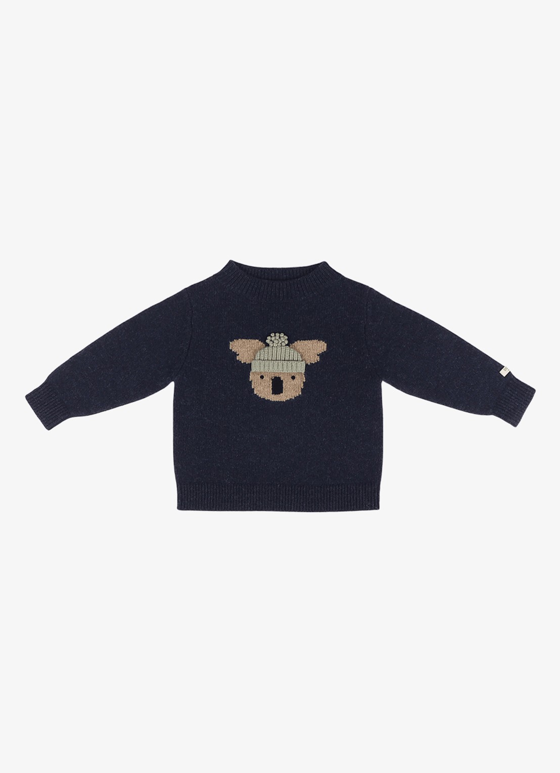 Donsje Amsterdam Denn Merino Wool Sweater | Lammy - voorkant 9 donkerblauw