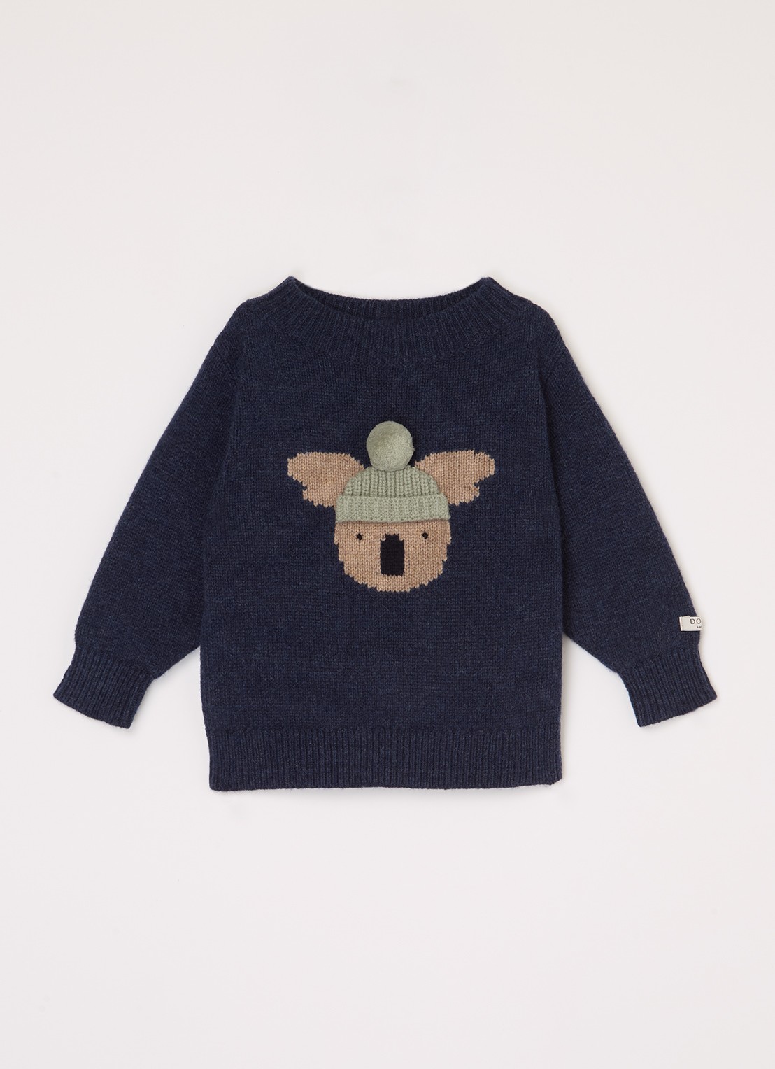 Donsje Amsterdam Denn Merino Wool Sweater | Lammy - voorkant 11 donkerblauw