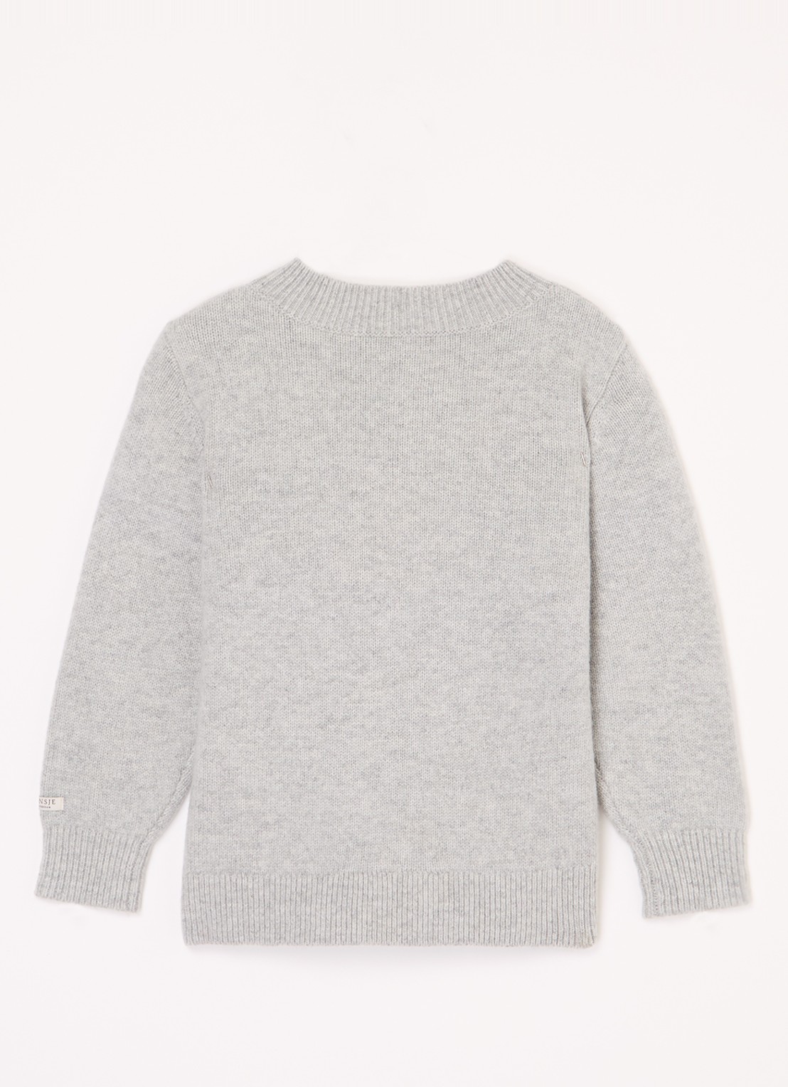 Donsje Amsterdam Denn Merino Wool Sweater | Lammy - voorkant 3 lichtgrijs