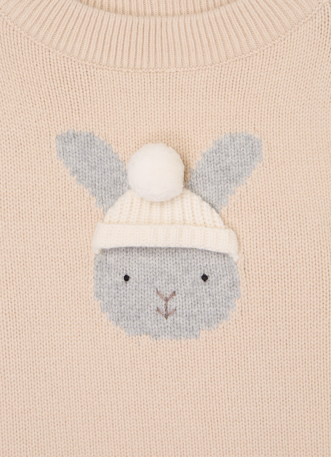 Donsje Amsterdam Denn Merino Wool Sweater | Lammy - detail 3 creme
