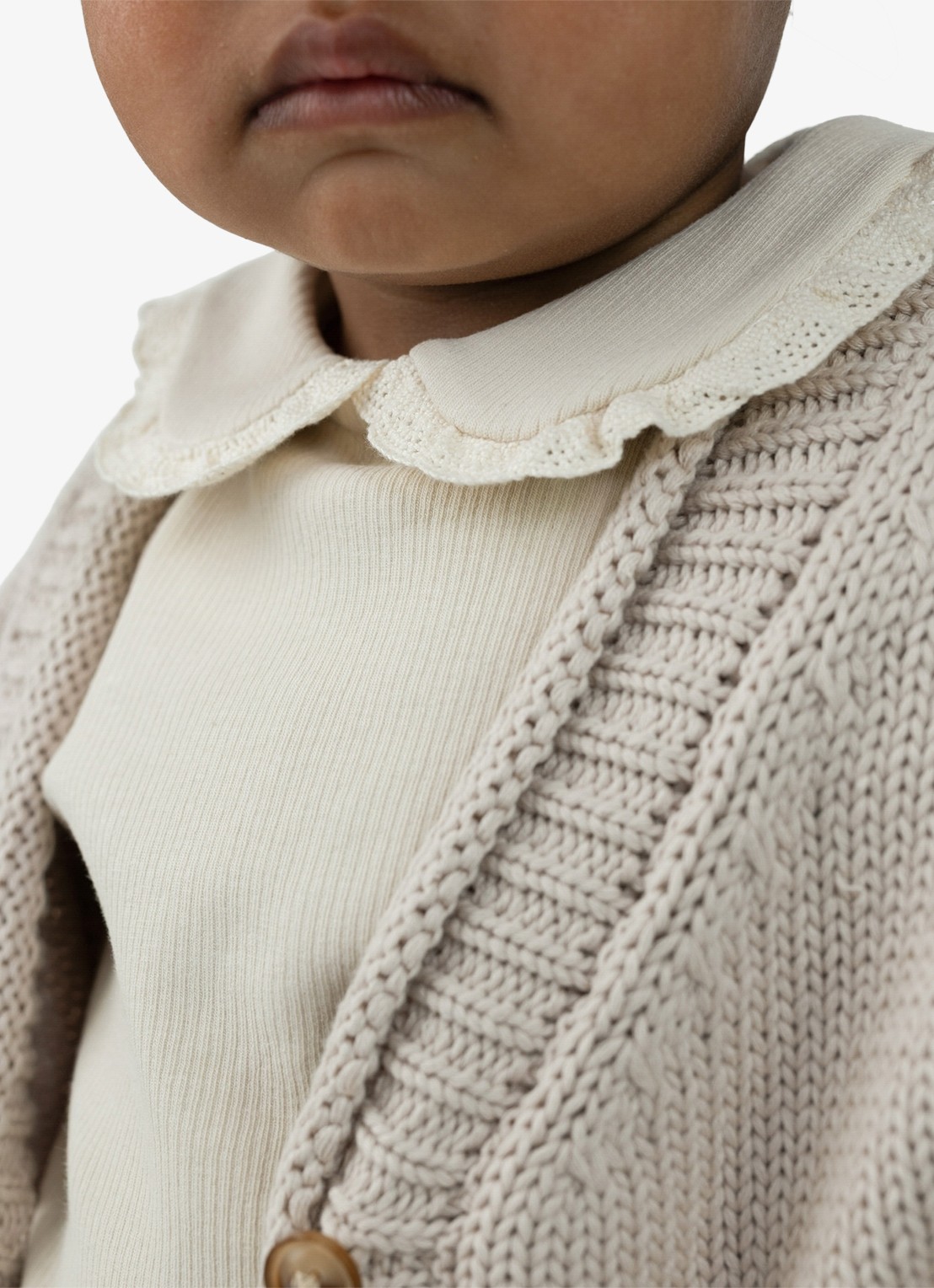 Donsje Amsterdam Diete romper met kraag - voorkant 5 beige