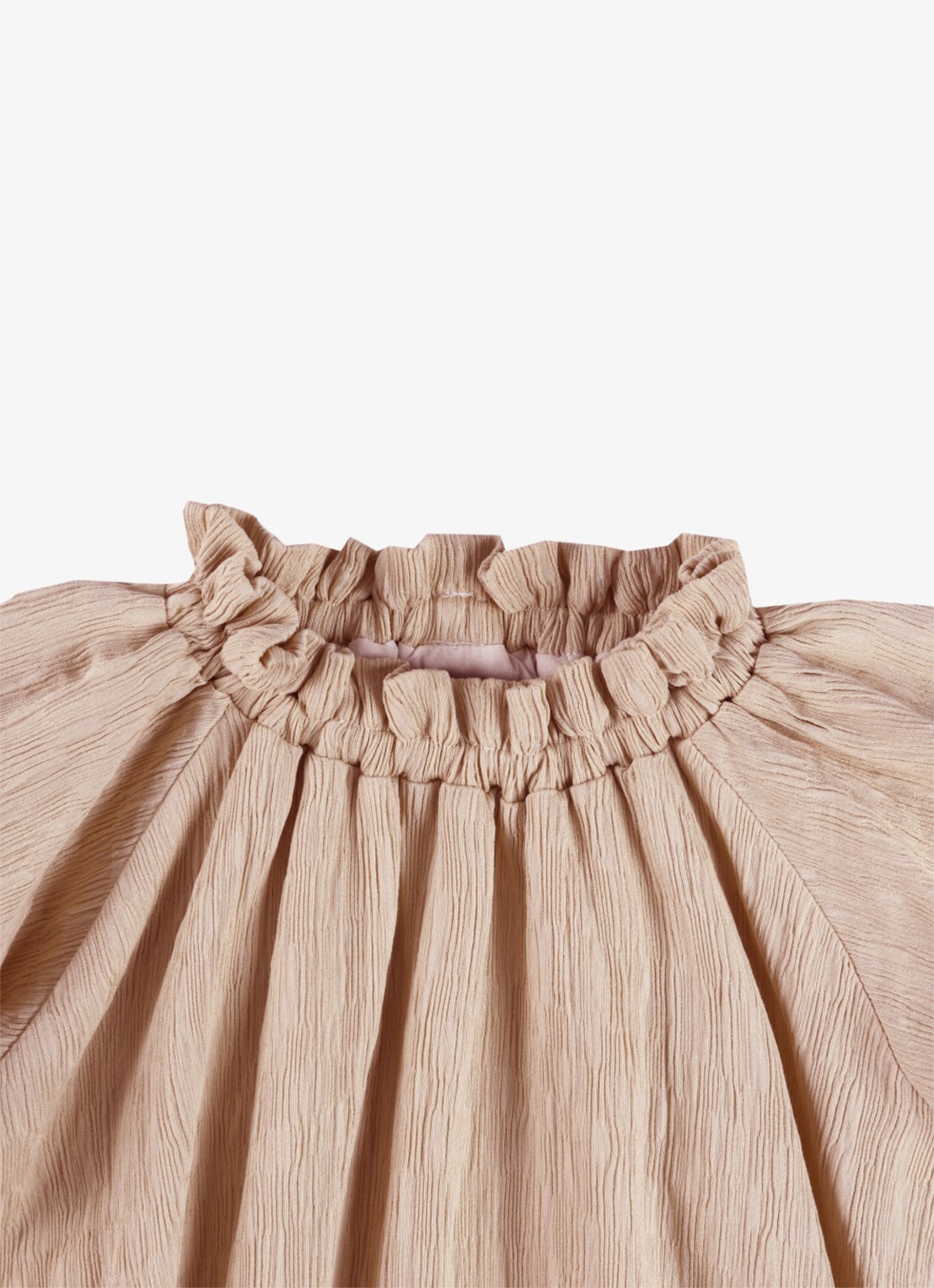 Donsje Amsterdam Dilan jurk met plooien - detail 4 roze
