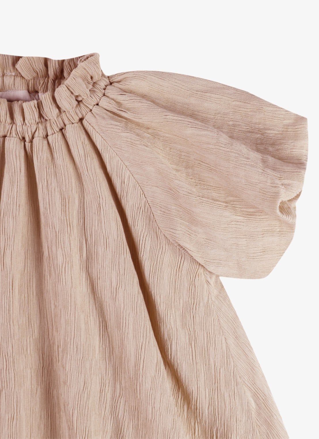 Donsje Amsterdam Dilan jurk met plooien - detail 5 roze