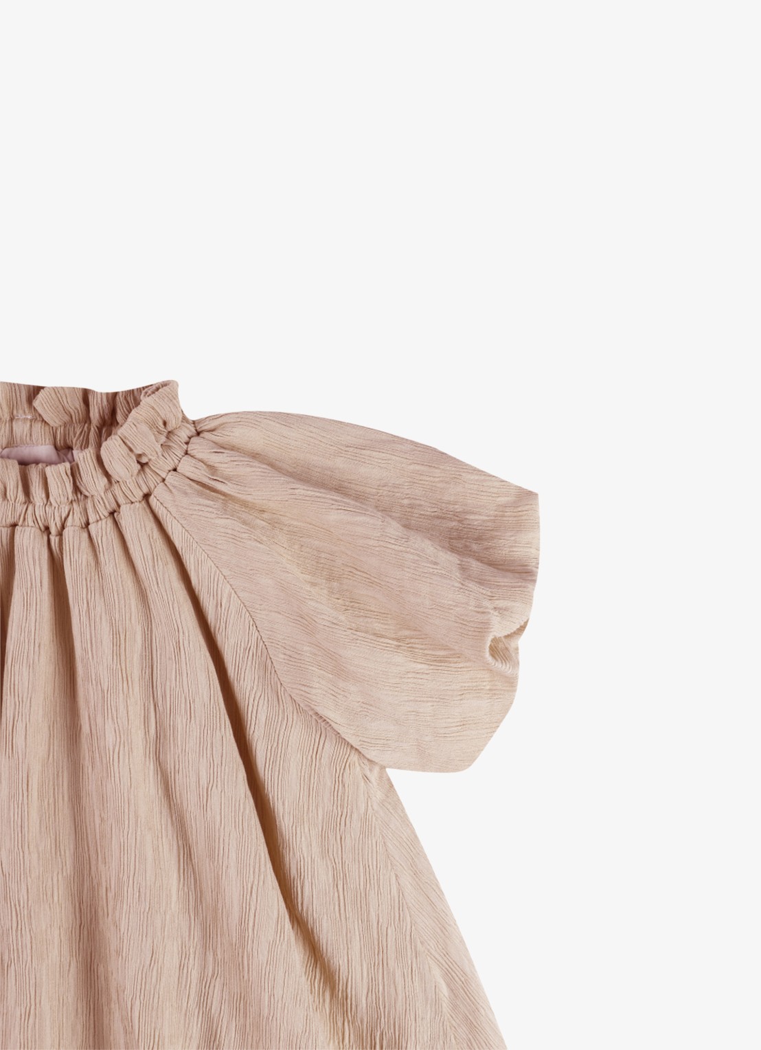 Donsje Amsterdam Dilan jurk met pofmouwen - detail 2 roze