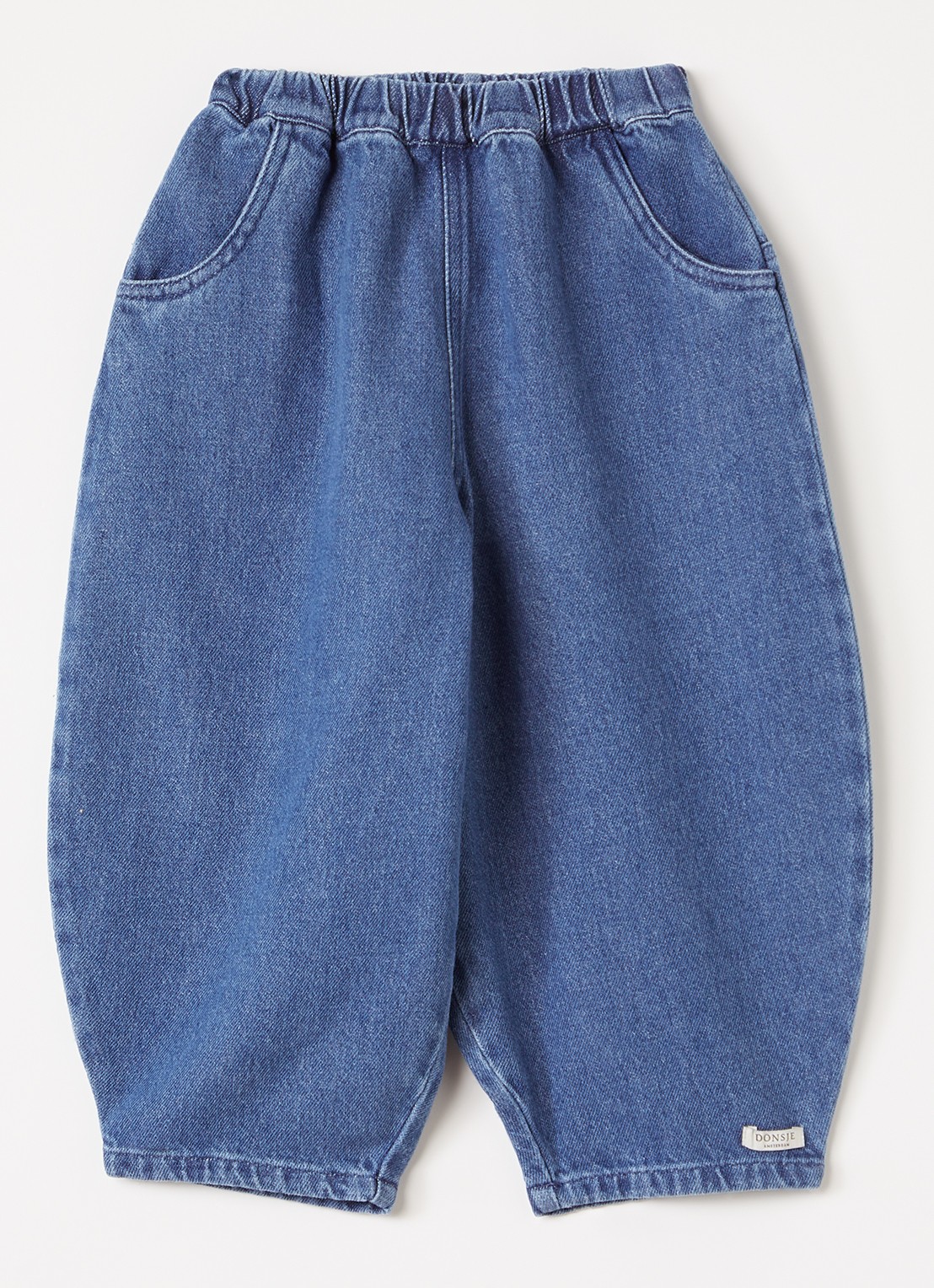 Donsje Amsterdam Dinotje balloon fit jeans - voorkant 2 blauw