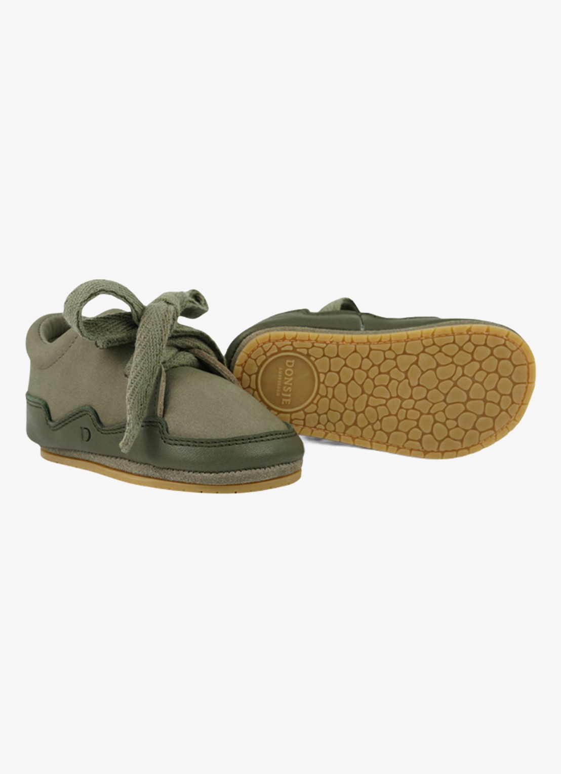 Donsje Amsterdam Duuk sneaker van leer - detail 5 beige