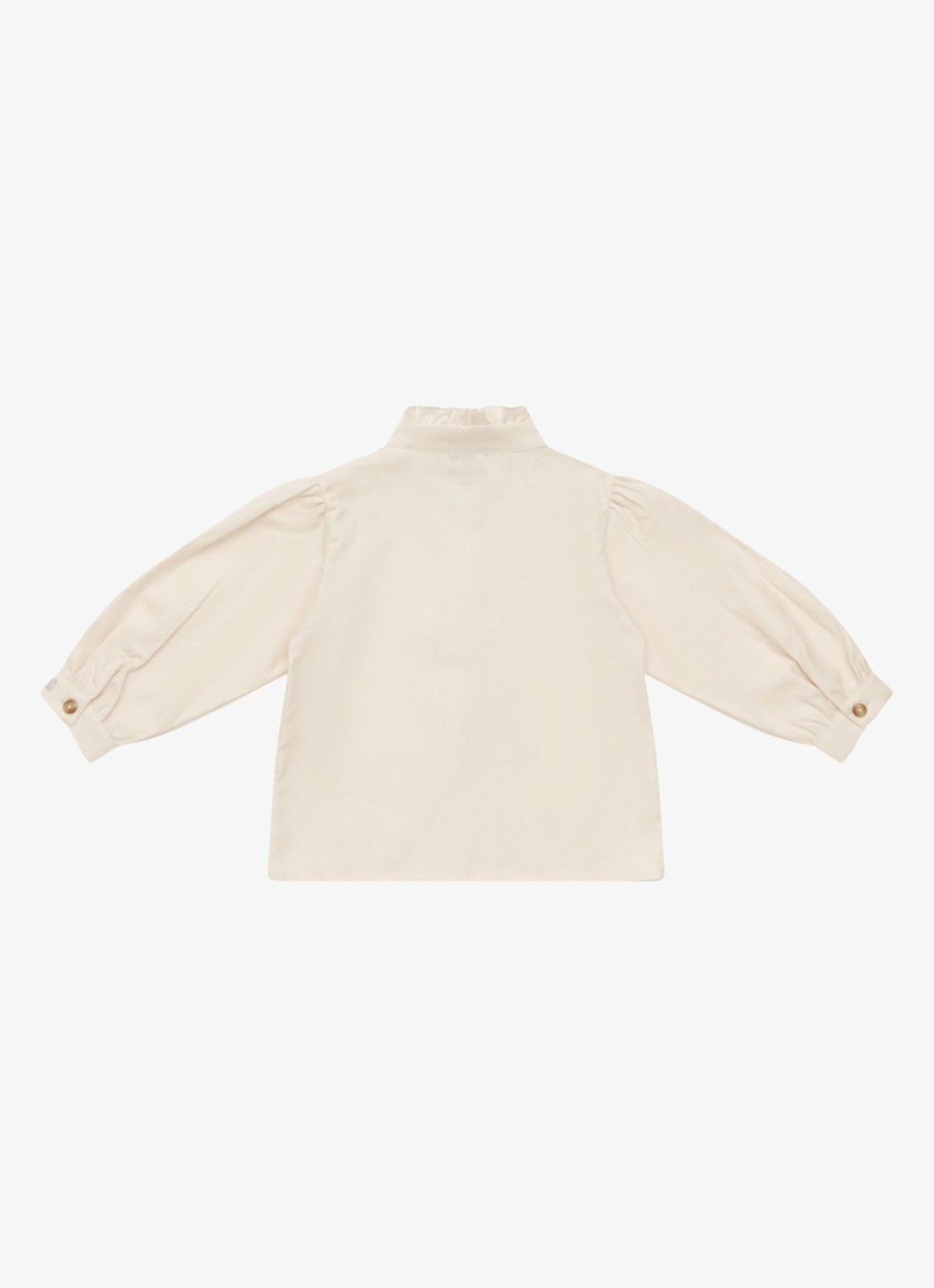 Donsje Amsterdam Fini blouse met ballonmouw - achterkant 2 zand