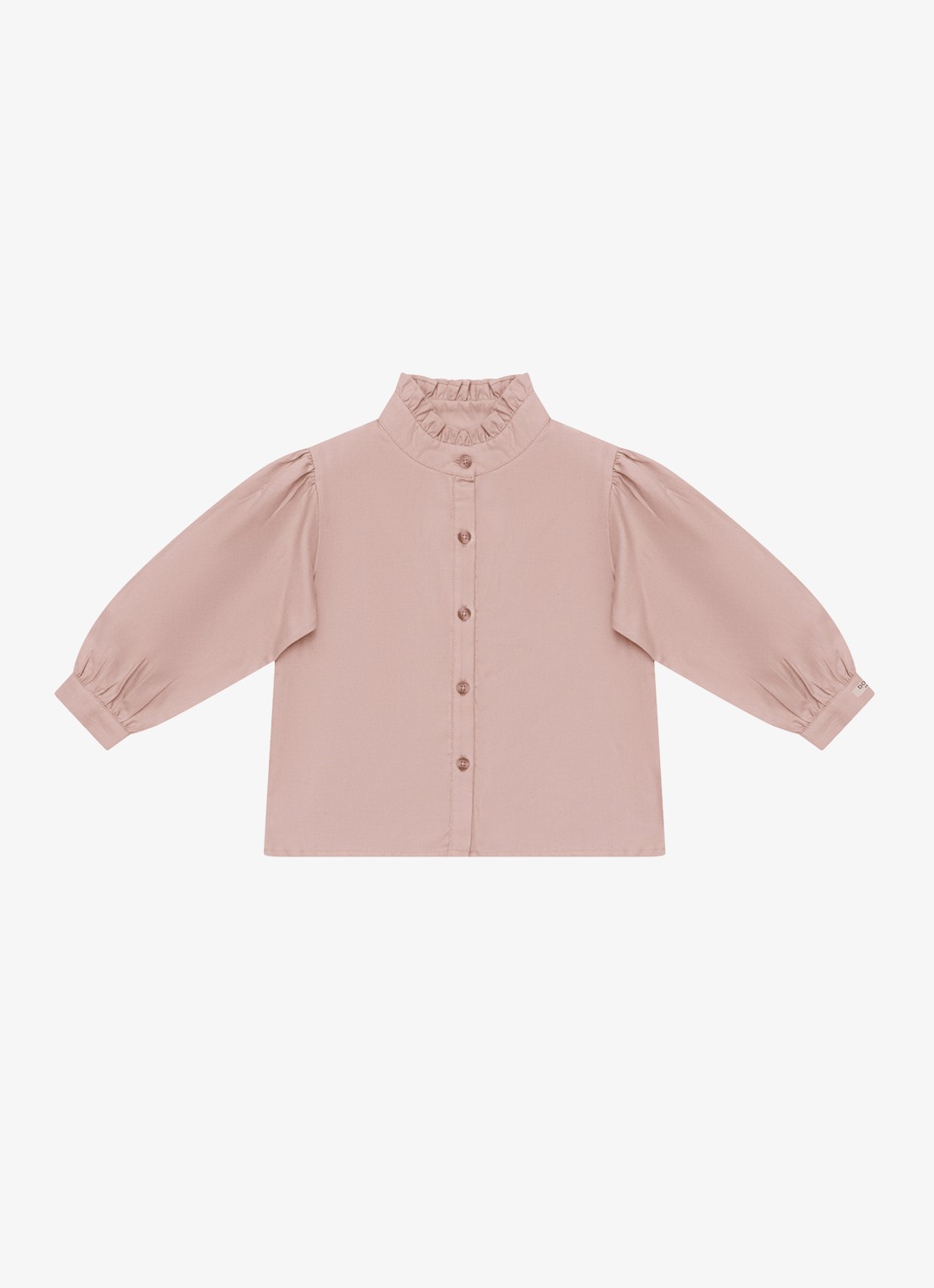 Donsje Amsterdam Fini blouse met opstaande kraag - voorkant roze