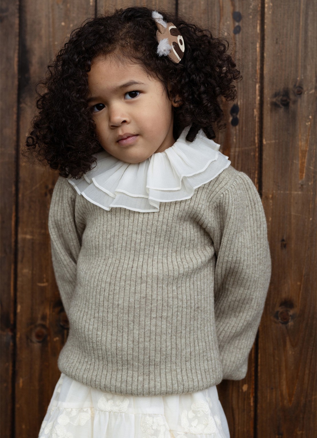 Donsje Amsterdam Florentien Top - voorkant 2 beige