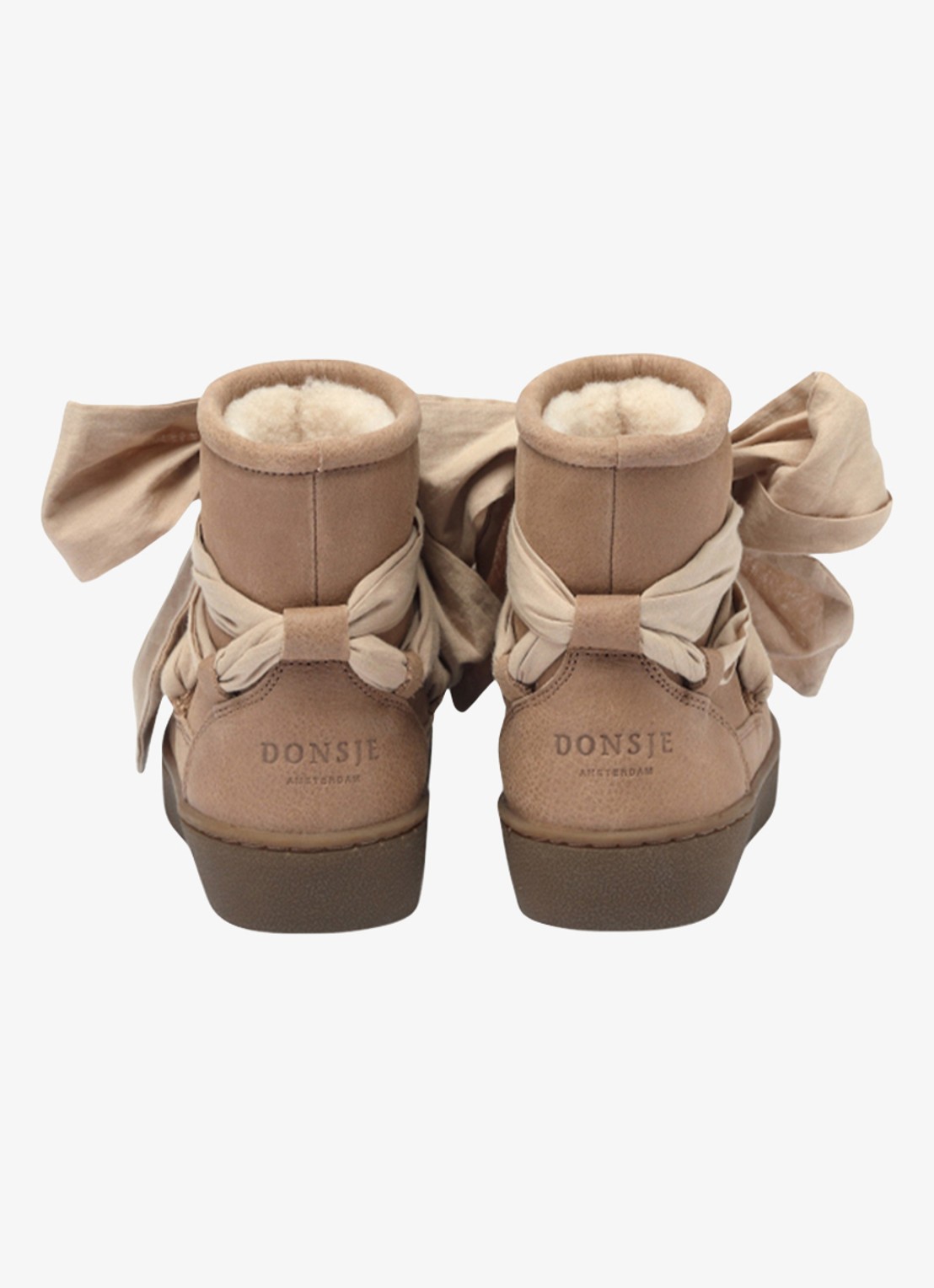 Donsje Amsterdam Ganza Boots - achterkant 2 hazelnootbruin
