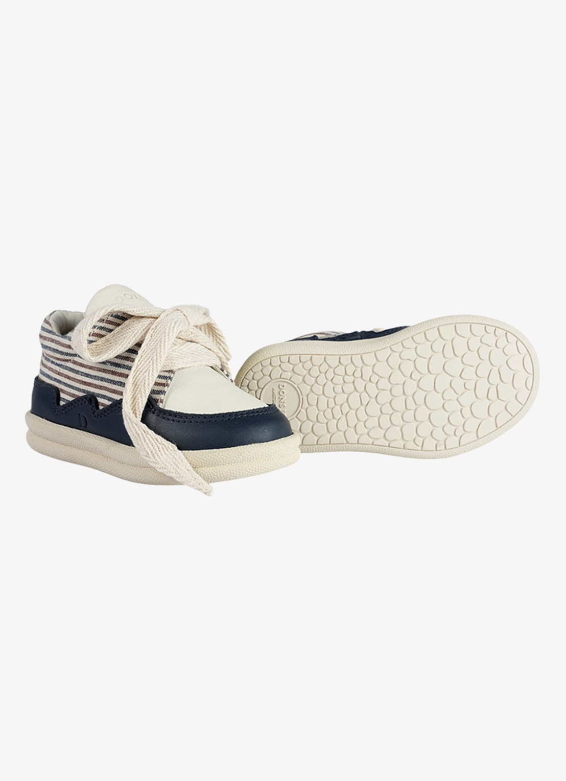 Donsje Amsterdam Hansy sneaker van leer - detail 2 donkerblauw