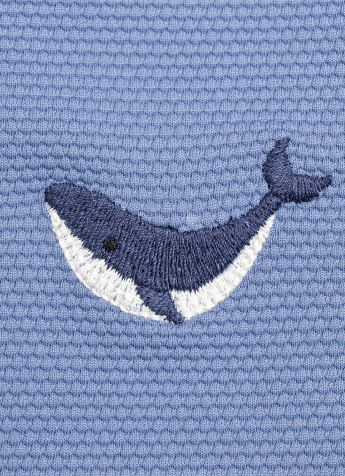 Donsje Amsterdam Harvie zwemshirt met borduring - detail 4 royalblauw