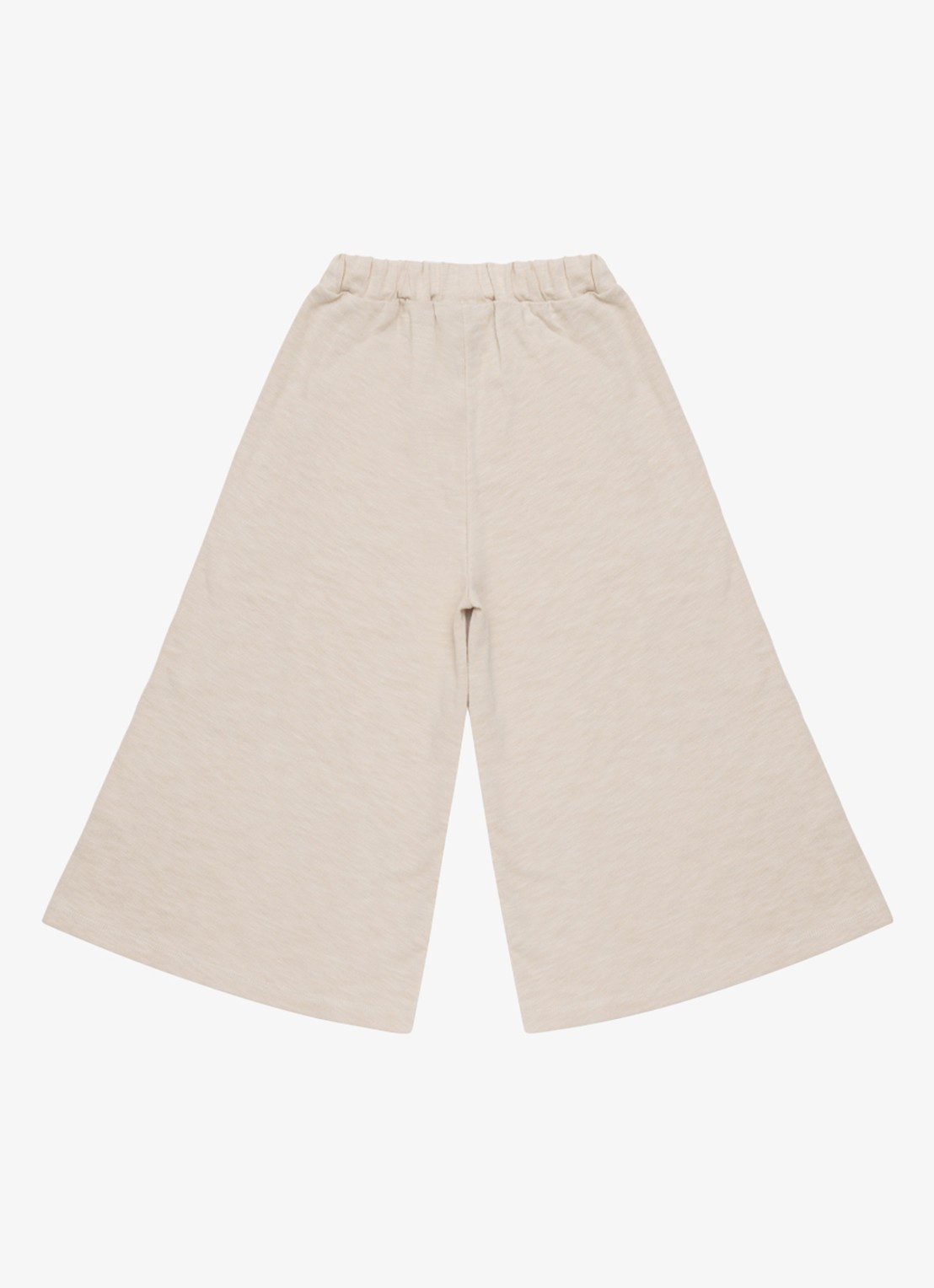 Donsje Amsterdam Hoyien wide fit broek van katoen - detail zand