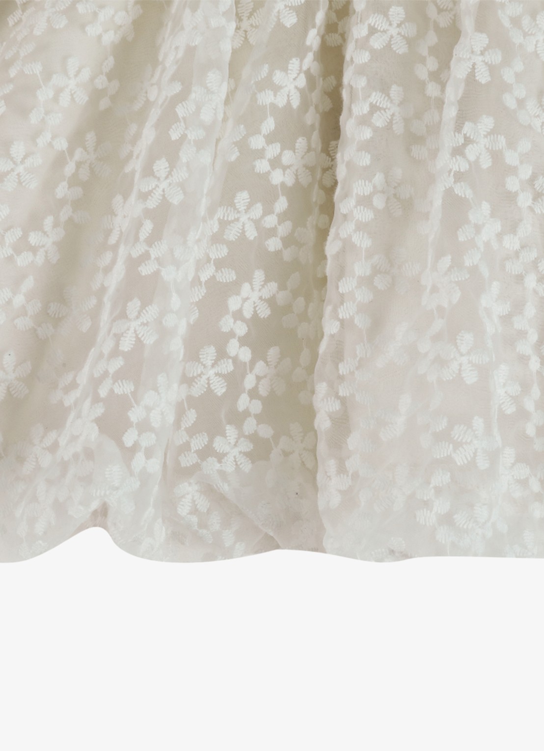 Donsje Amsterdam Ilea mini rok in katoenblend - detail 2 wit