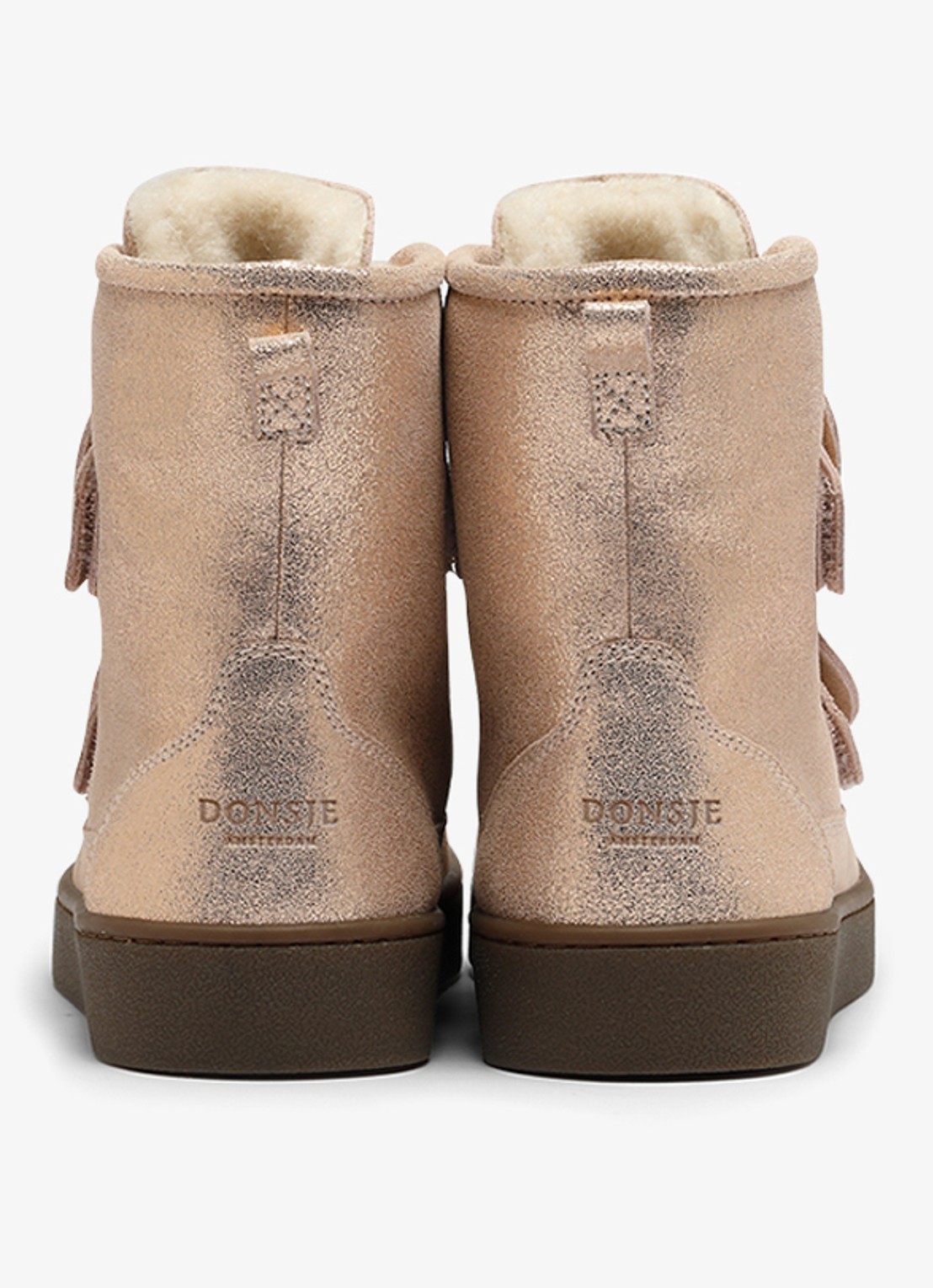 Donsje Amsterdam Isa Exclusive Lining enkellaarsje van suède - achterkant 9 oudroze
