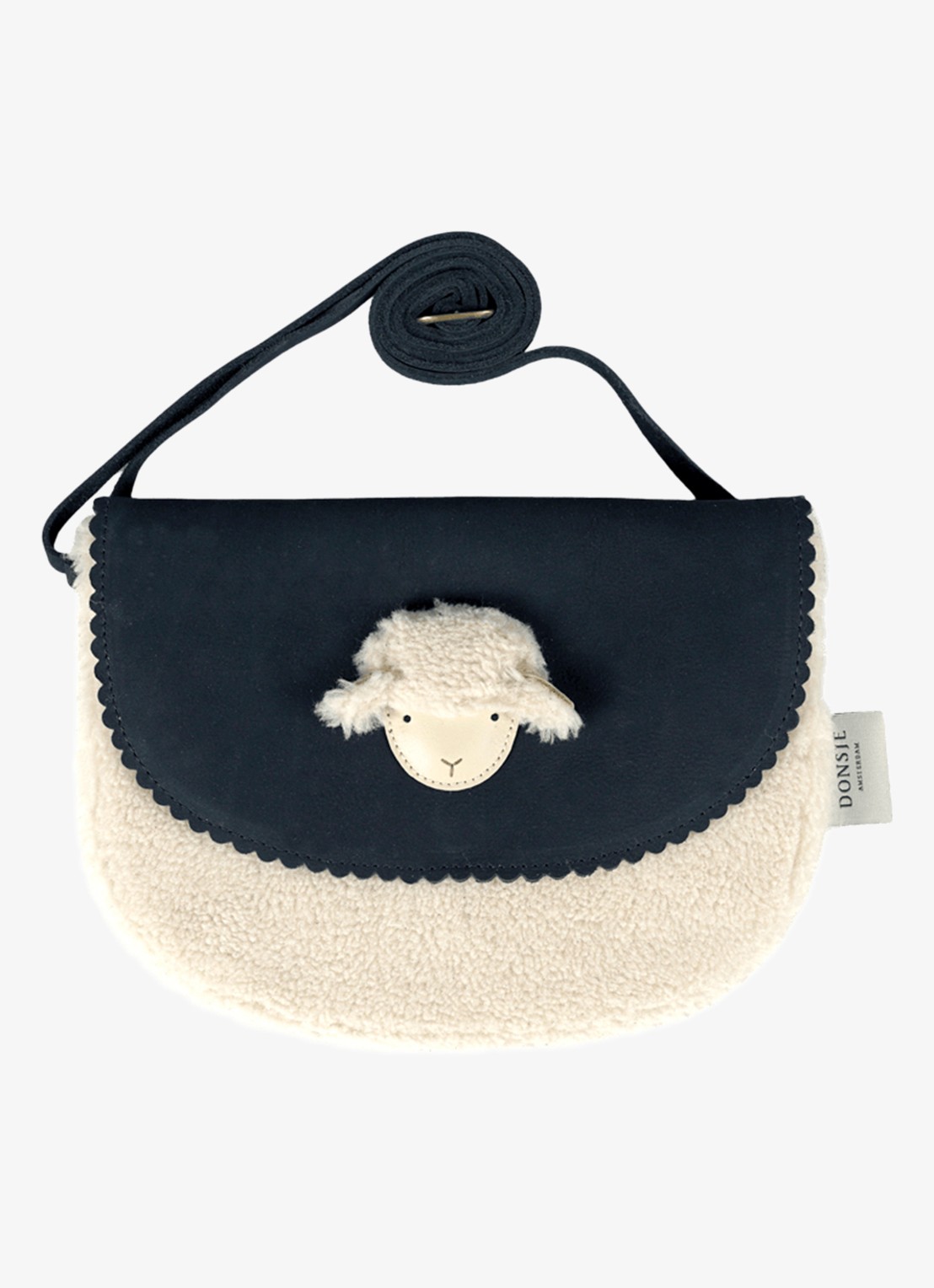 Donsje Amsterdam Ismay crossbody tas - voorkant 2 donkerblauw