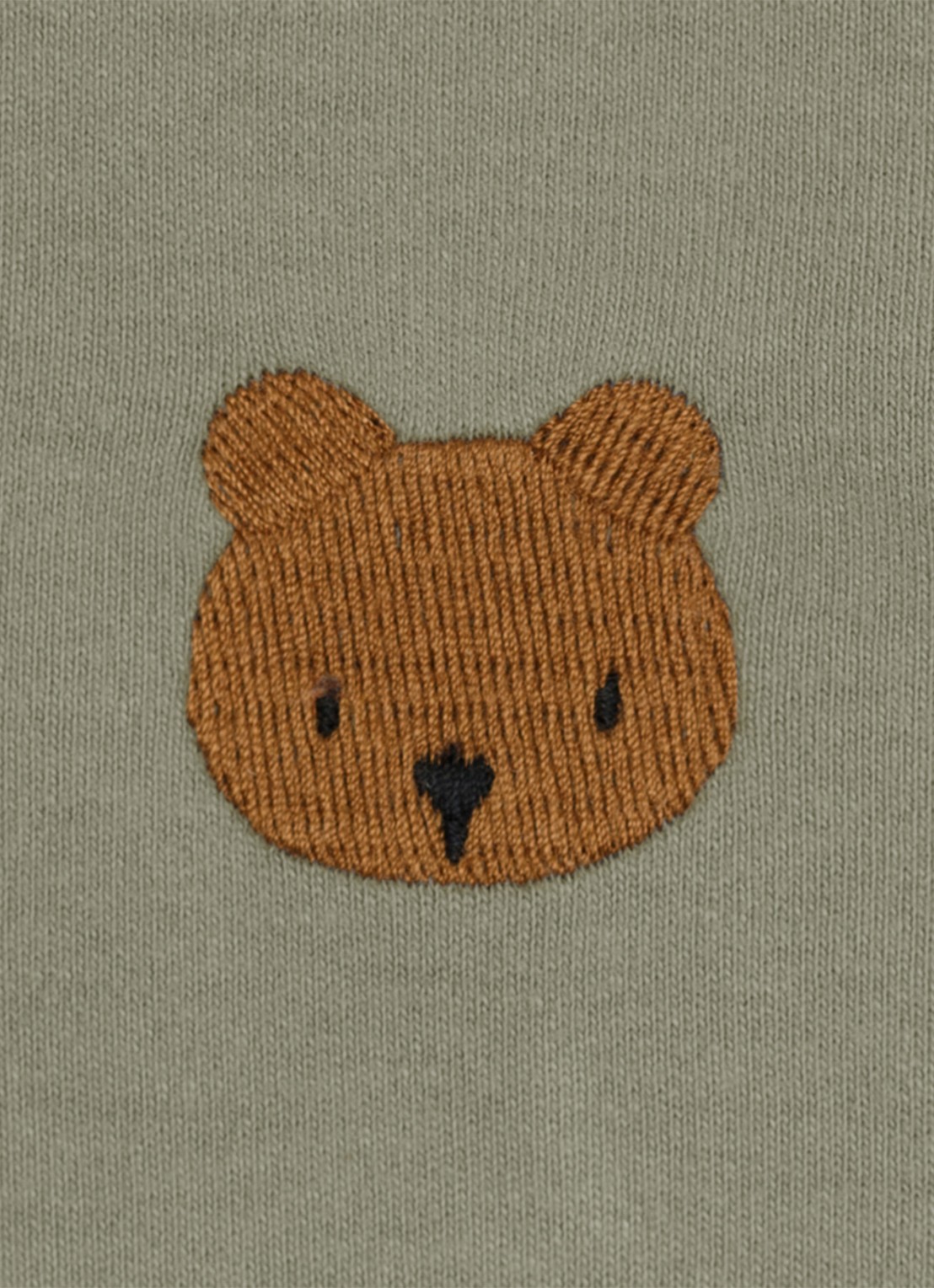 Donsje Amsterdam Jarne Bear t-shirt van katoen  - detail 4 groen