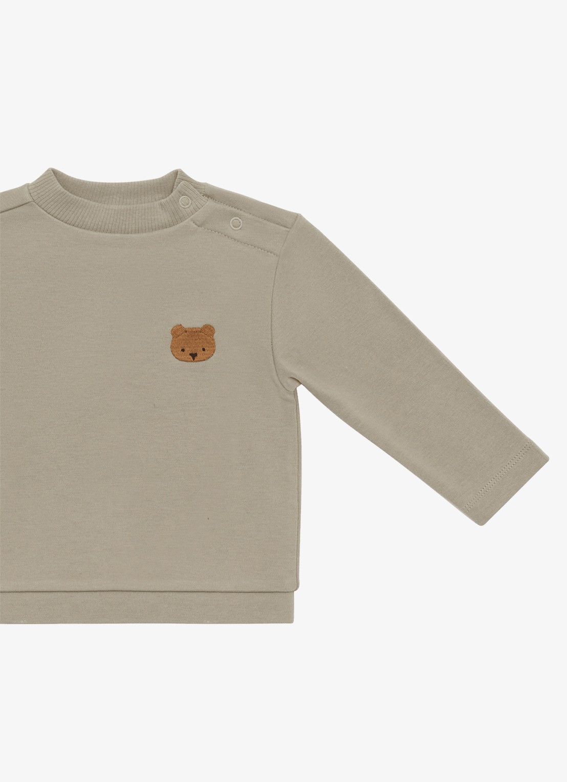 Donsje Amsterdam Jorijn sweater met borduring - detail 3 beige