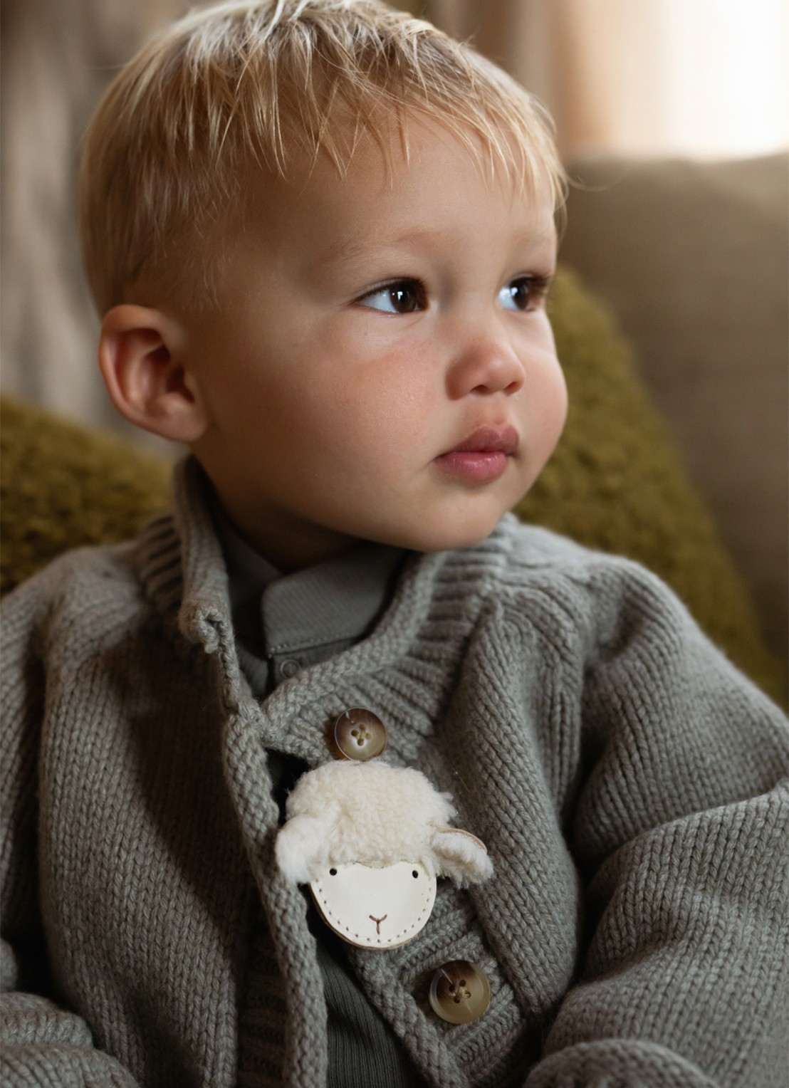 Donsje Amsterdam Josy Exclusive Hairclip | Lammy - voorkant 3 beige