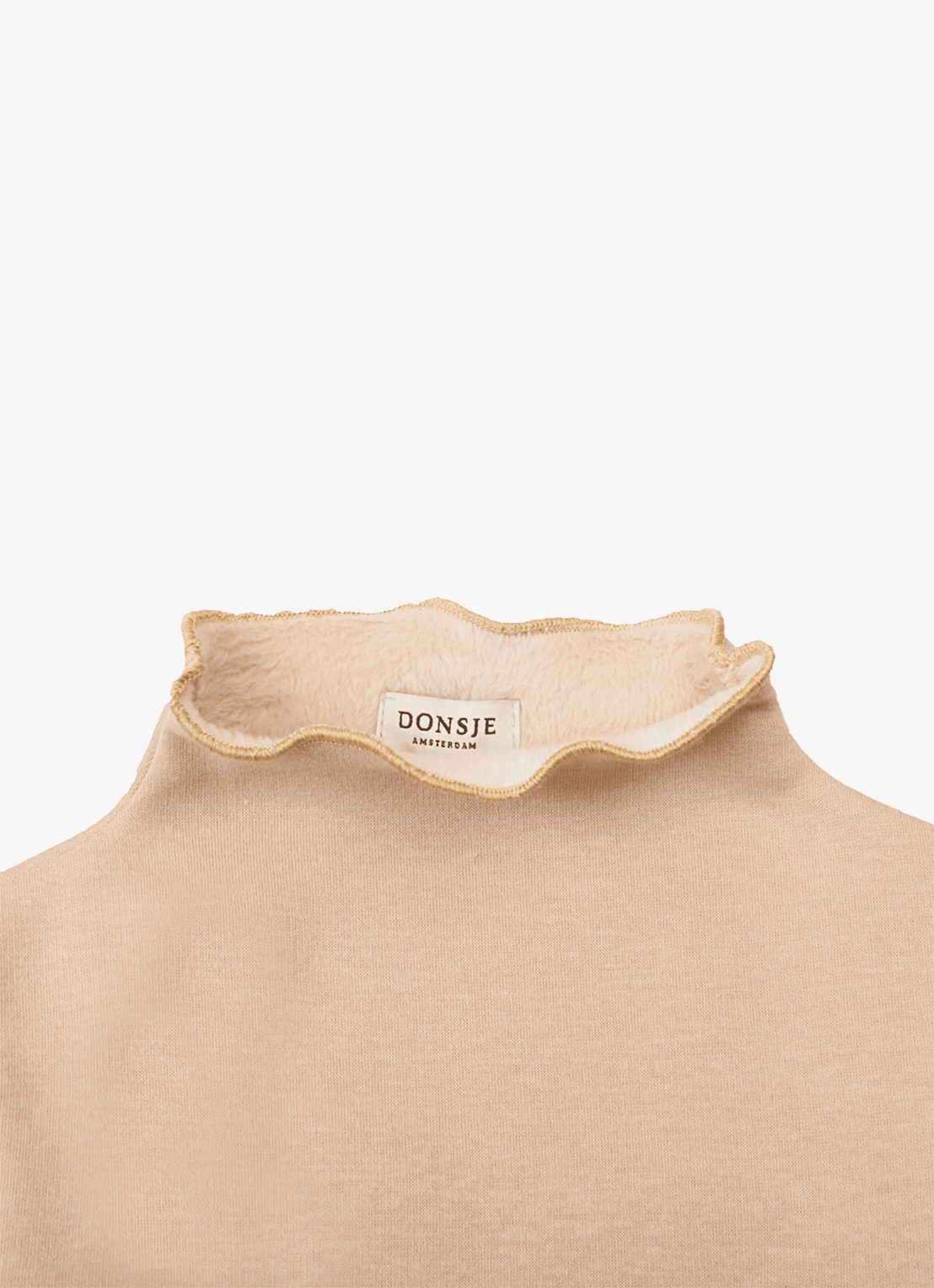 Donsje Amsterdam Jotte longsleeve met logoborduring - detail roze