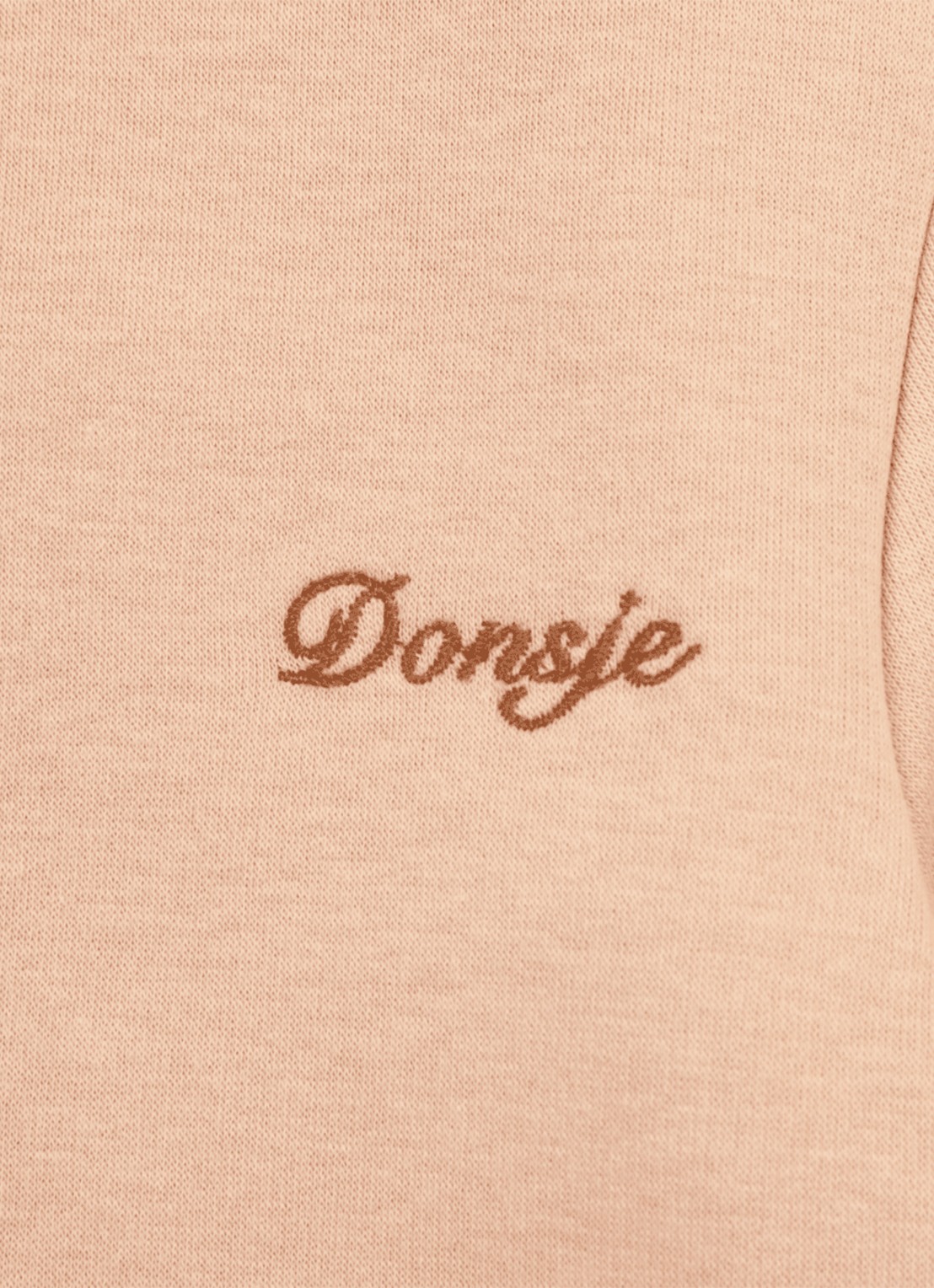 Donsje Amsterdam Jotte longsleeve met logoborduring - detail 2 roze