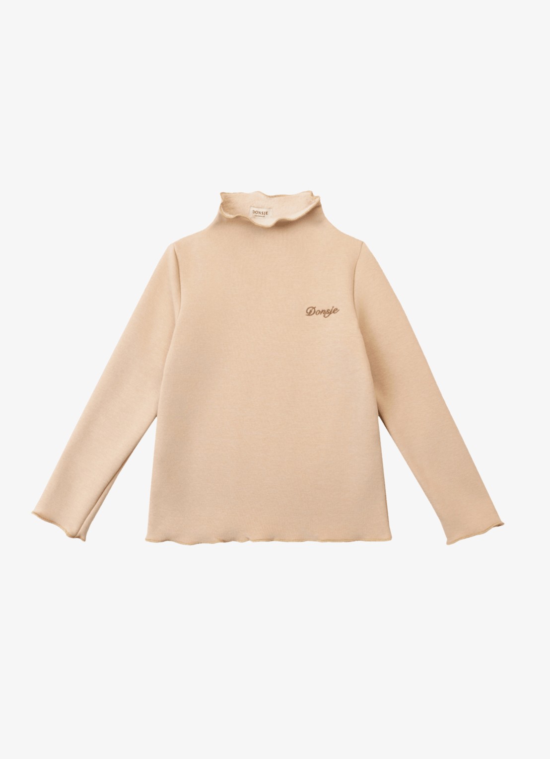 Donsje Amsterdam Jotte longsleeve met logoborduring - voorkant 4 roze