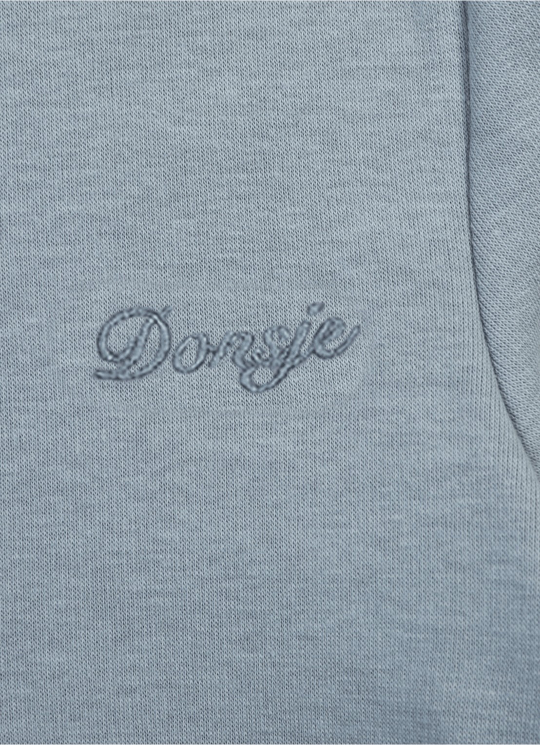 Donsje Amsterdam Jotte longsleeve met logoborduring - detail 2 blauw