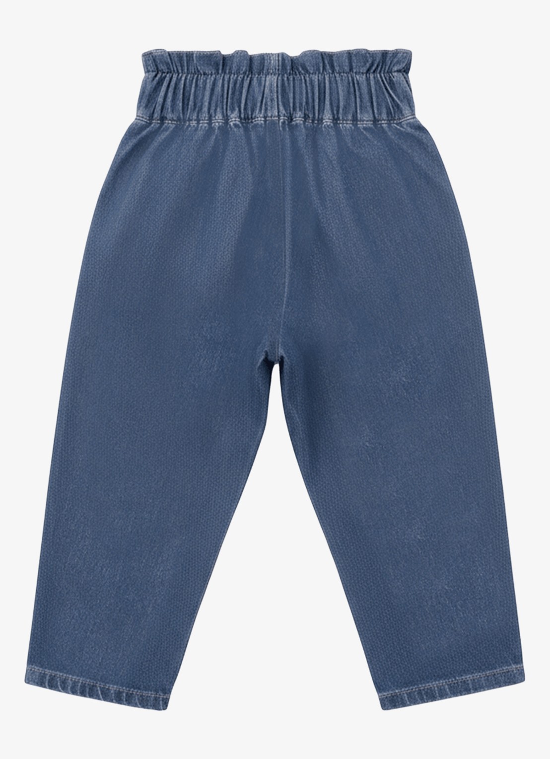 Donsje Amsterdam Juma tapered fit broek van denim - achterkant donkerblauw