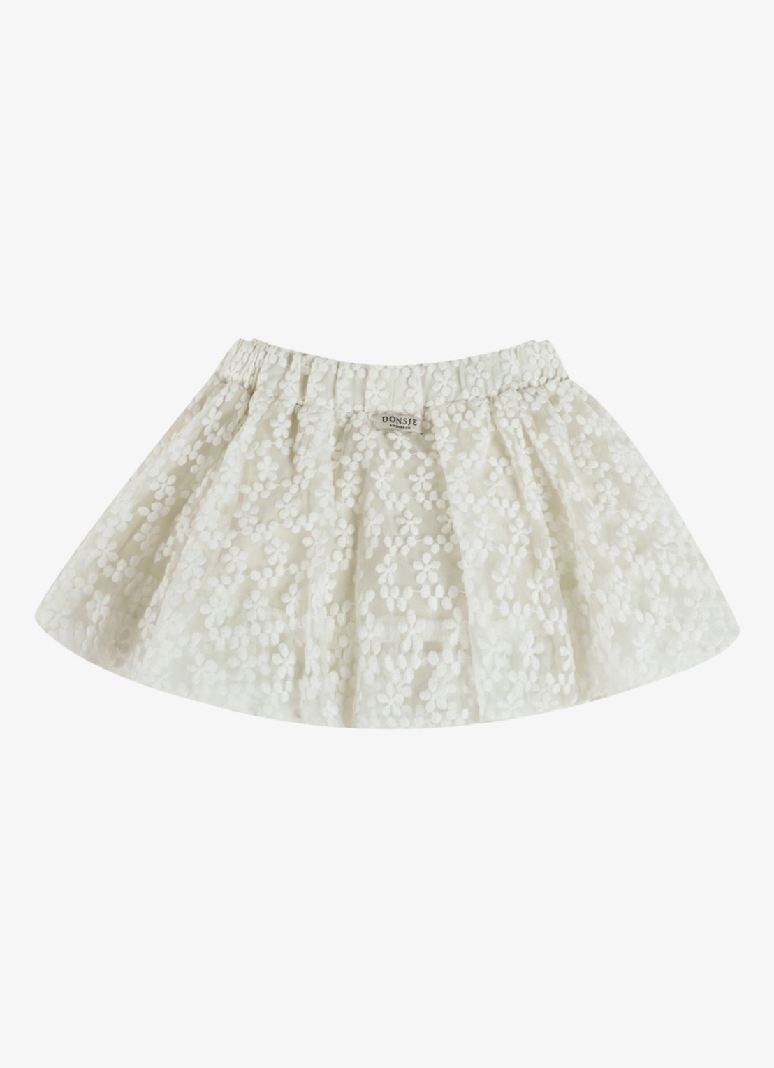 Donsje Amsterdam Justine rok met broderie - achterkant 2 wit