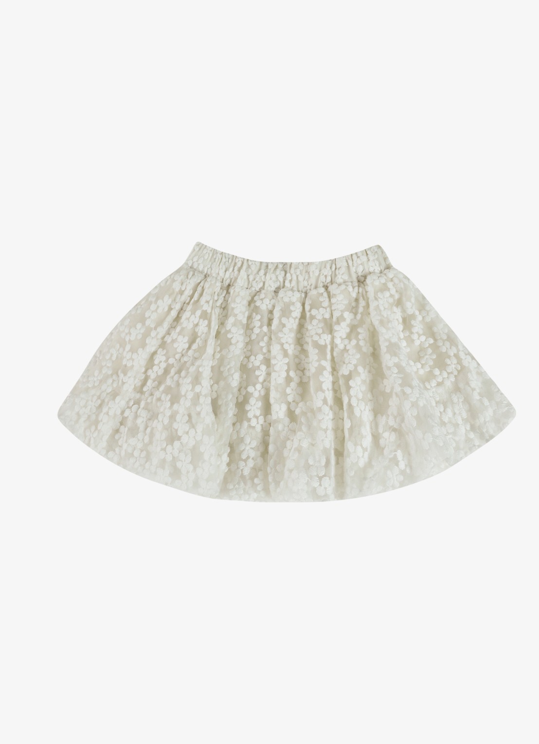 Donsje Amsterdam Justine rok met broderie - voorkant wit