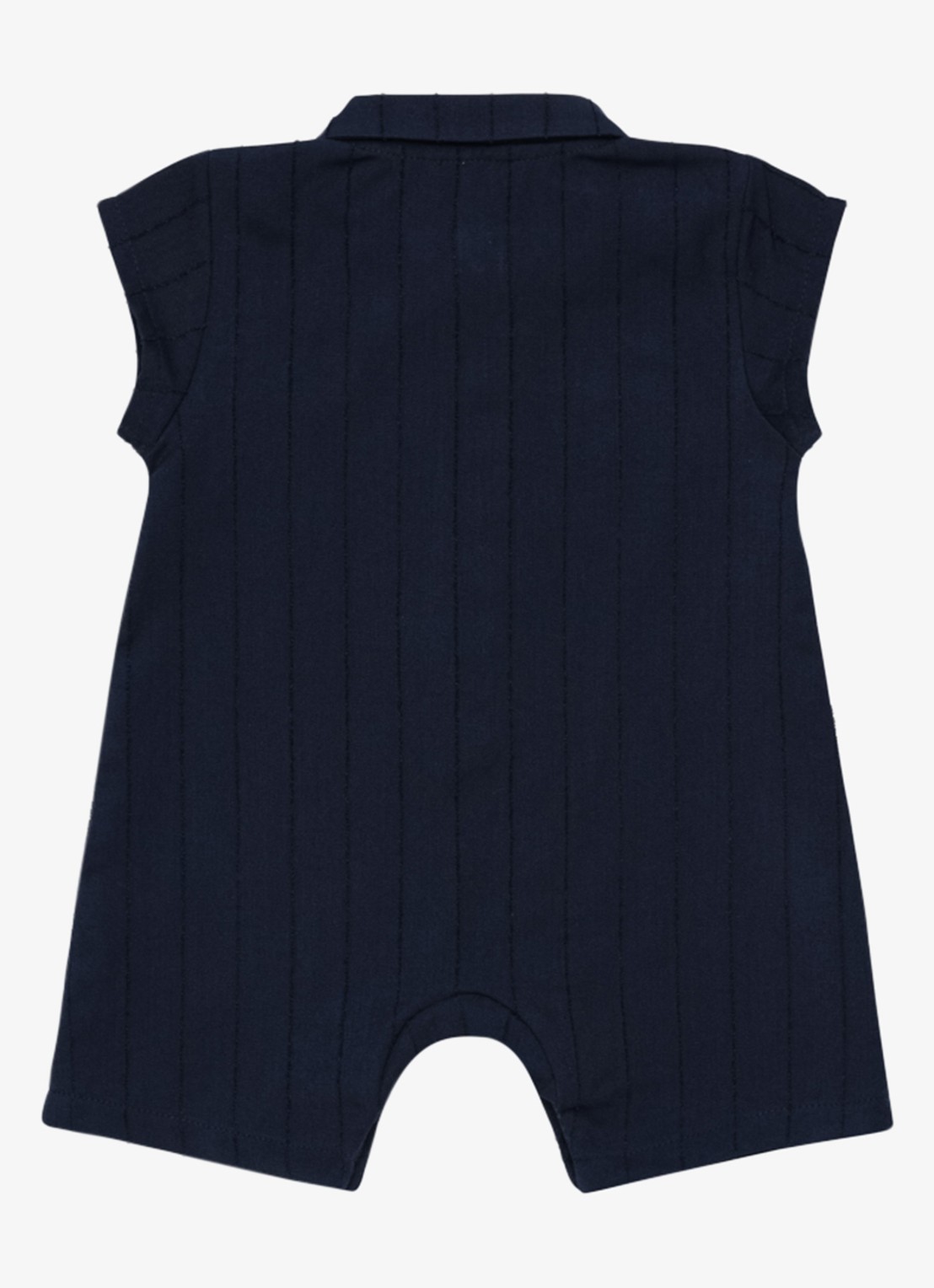 Donsje Amsterdam Kajani ribgebreide playsuit met logoborduring - achterkant 4 beige