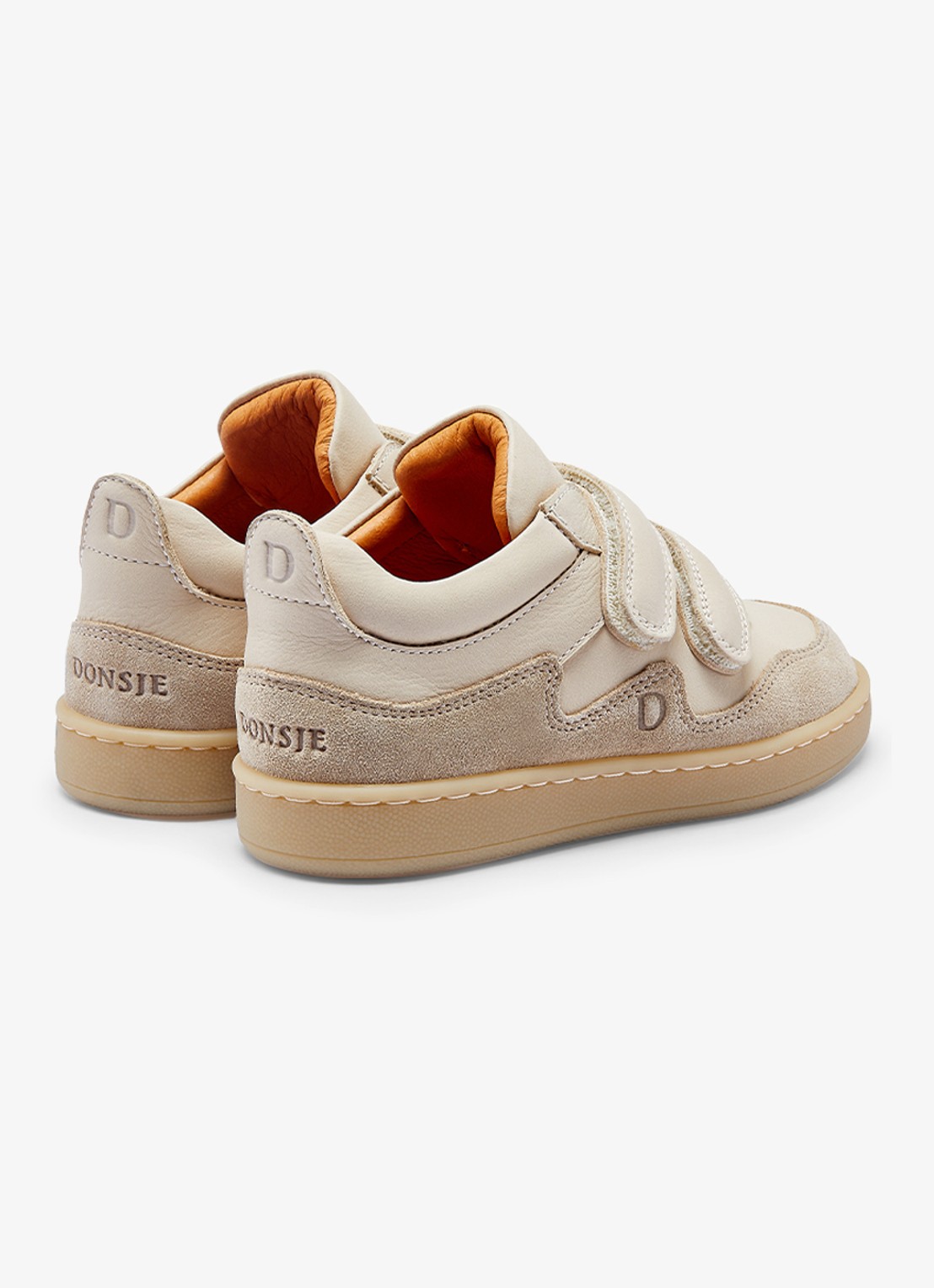 Donsje Amsterdam Kesio sneaker van leer - detail 3 gebroken wit