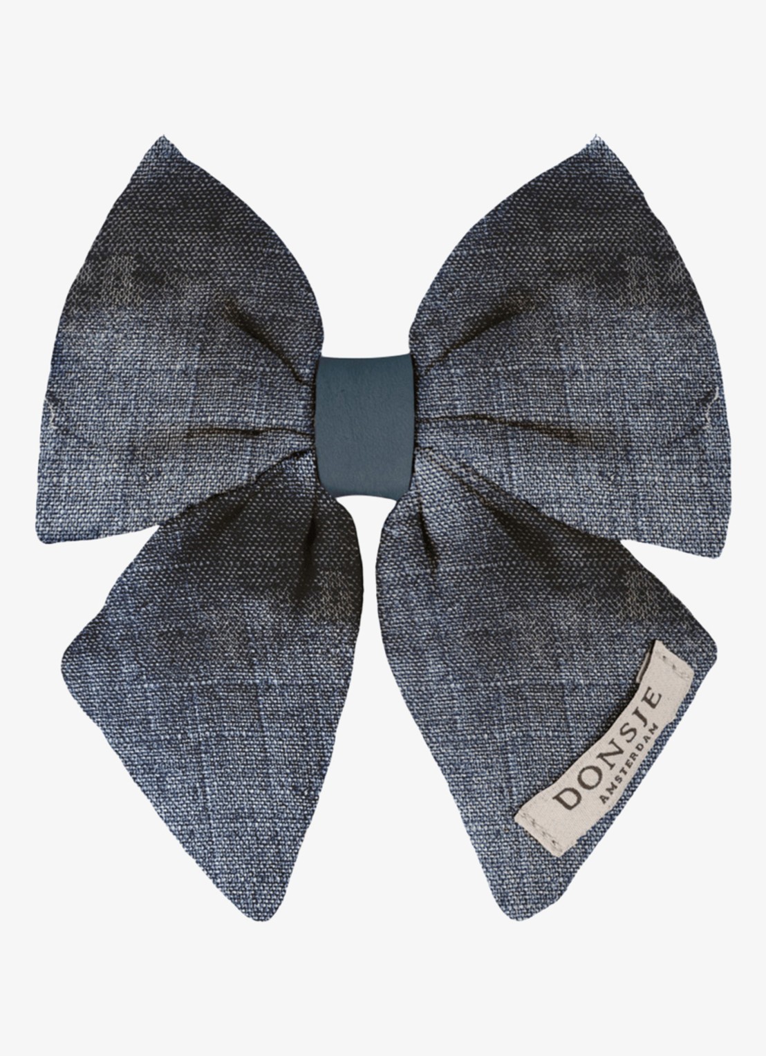 Donsje Amsterdam Klasina haarclip met strikdetail - voorkant 2 blauw