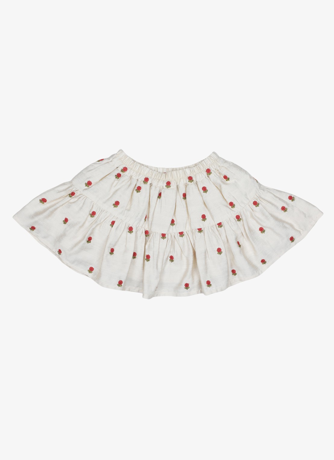 Donsje Amsterdam Lazie Red Roses rok met tule - achterkant zand