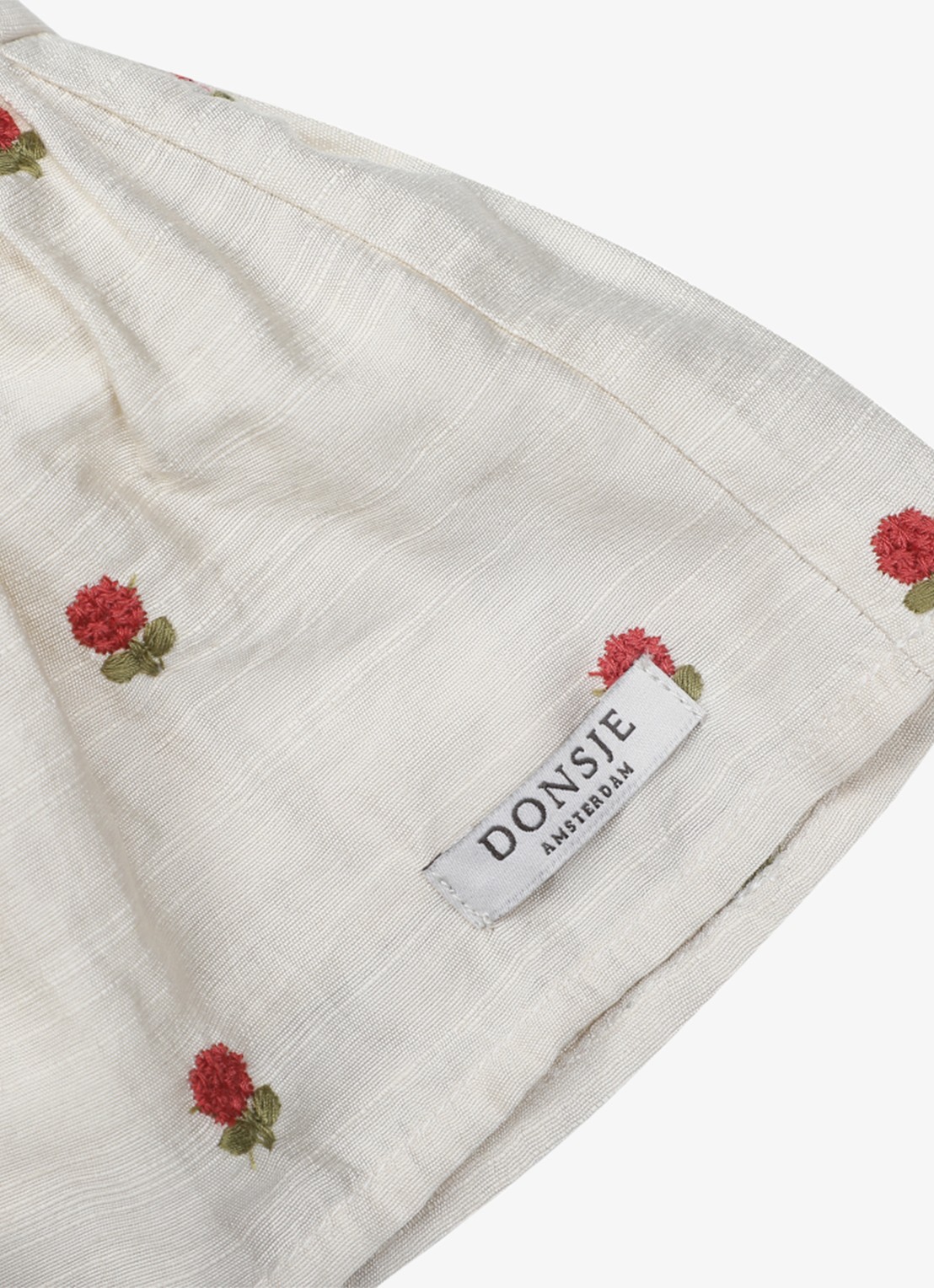 Donsje Amsterdam Lazie Red Roses rok met tule - detail 2 zand