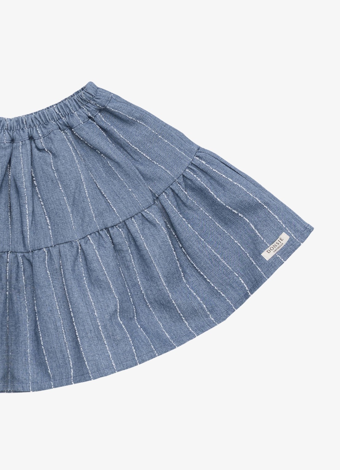 Donsje Amsterdam Lazie rok met streepprint - detail 4 blauw