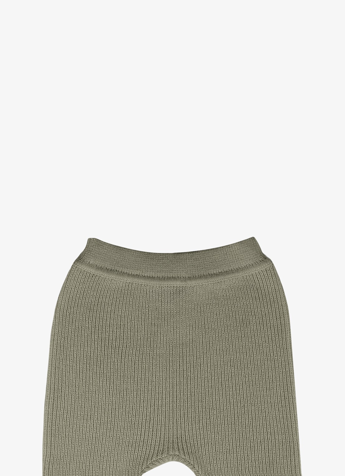 Donsje Amsterdam Lieke legging met ribstructuur - detail groen