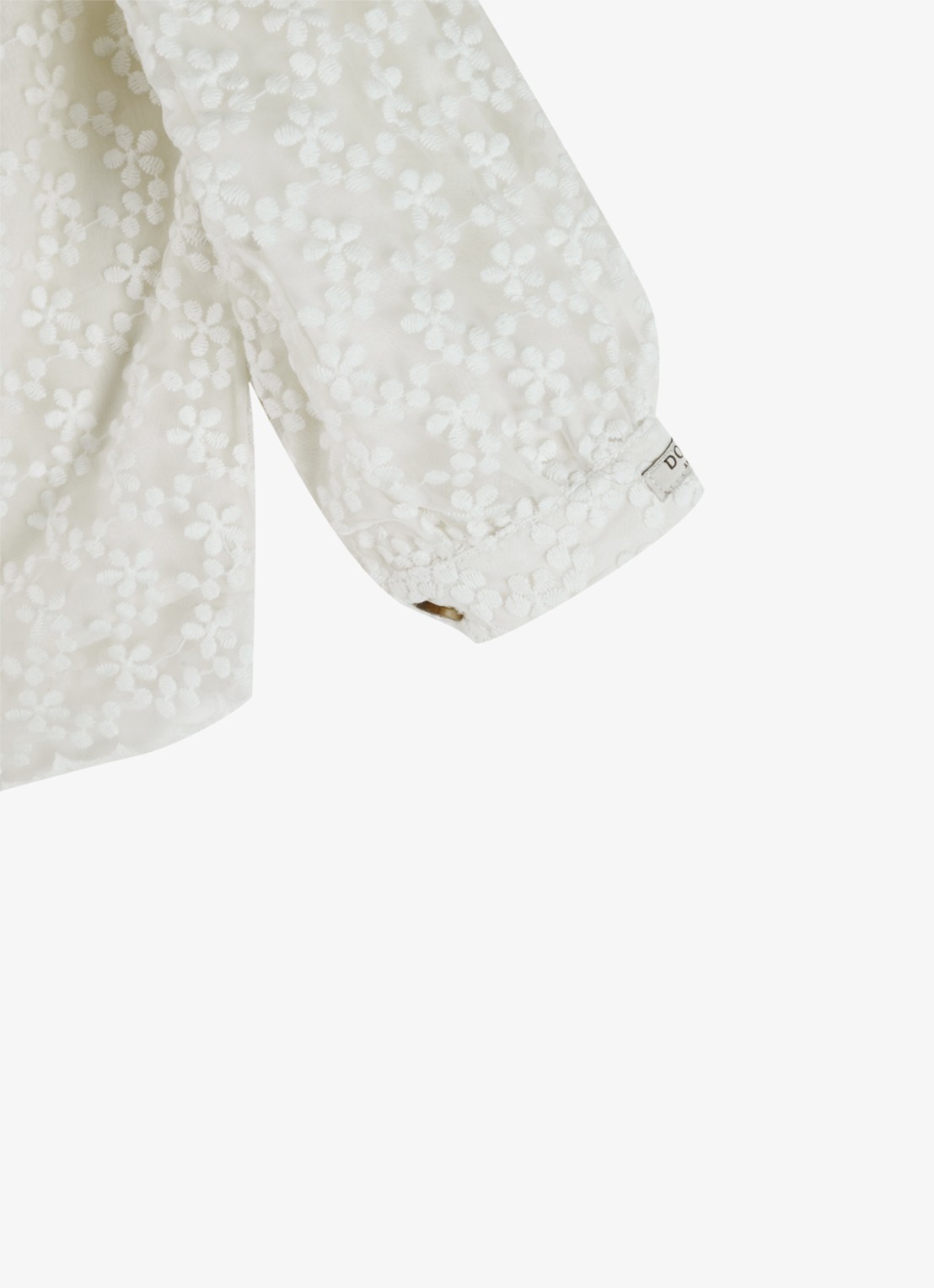 Donsje Amsterdam Mailien blouse met bloemborduring - detail 5 wit