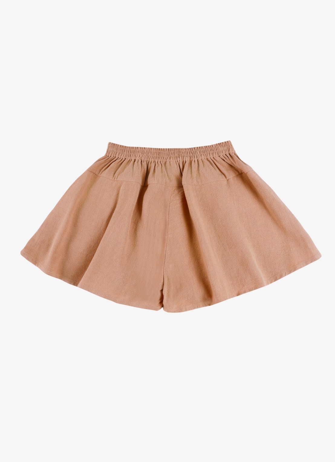 Donsje Amsterdam Mazena wide fit korte broek - achterkant 6 lichtbruin