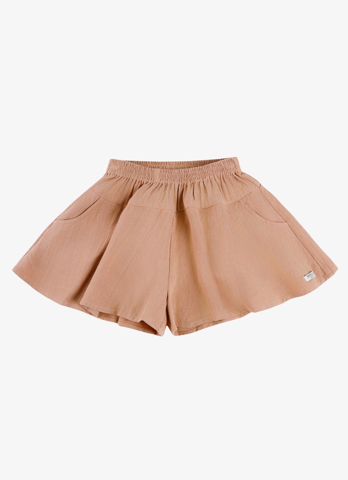 Donsje Amsterdam Mazena wide fit korte broek - voorkant 4 lichtbruin