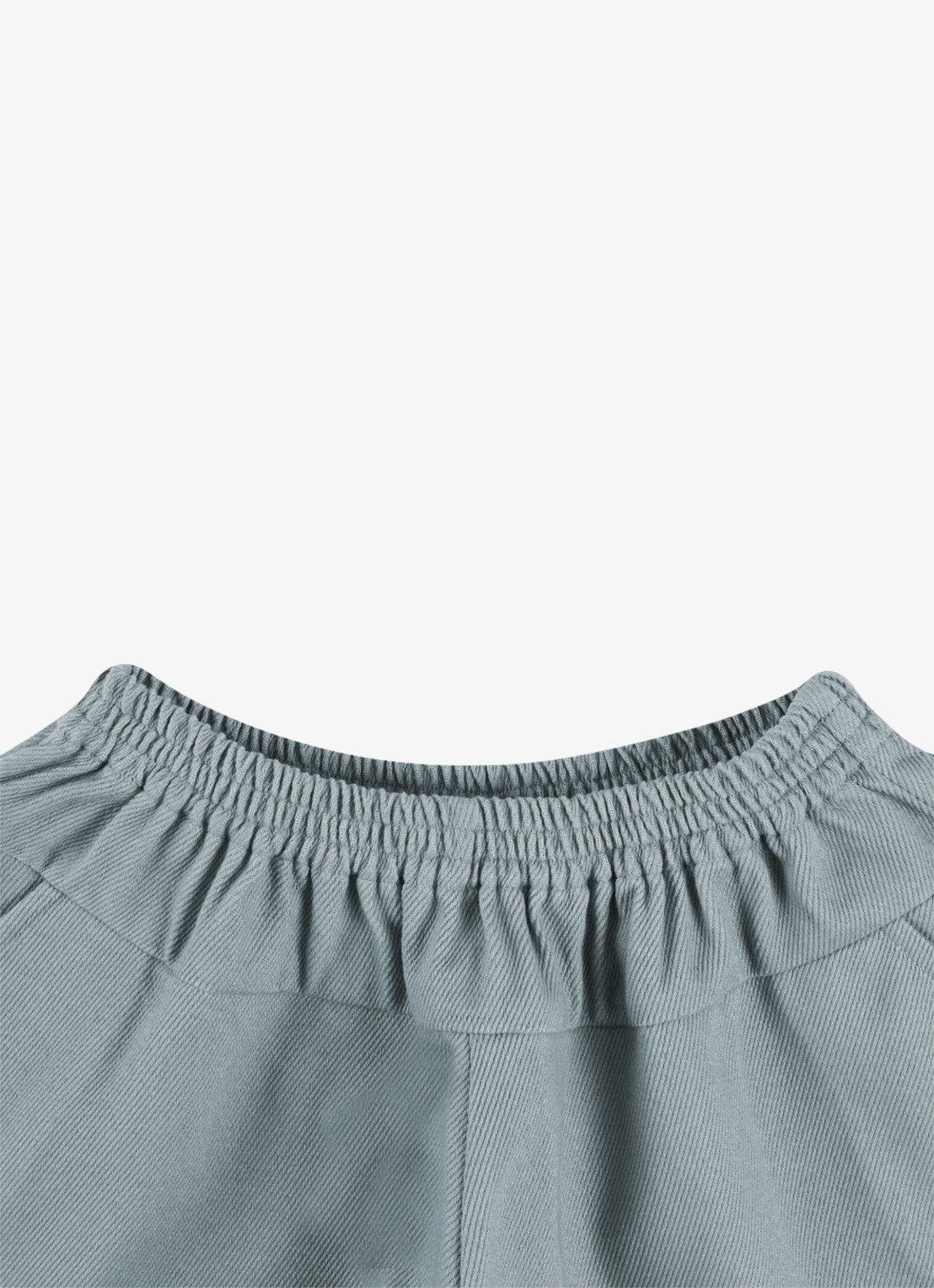 Donsje Amsterdam Mazena wide fit korte broek - detail indigo