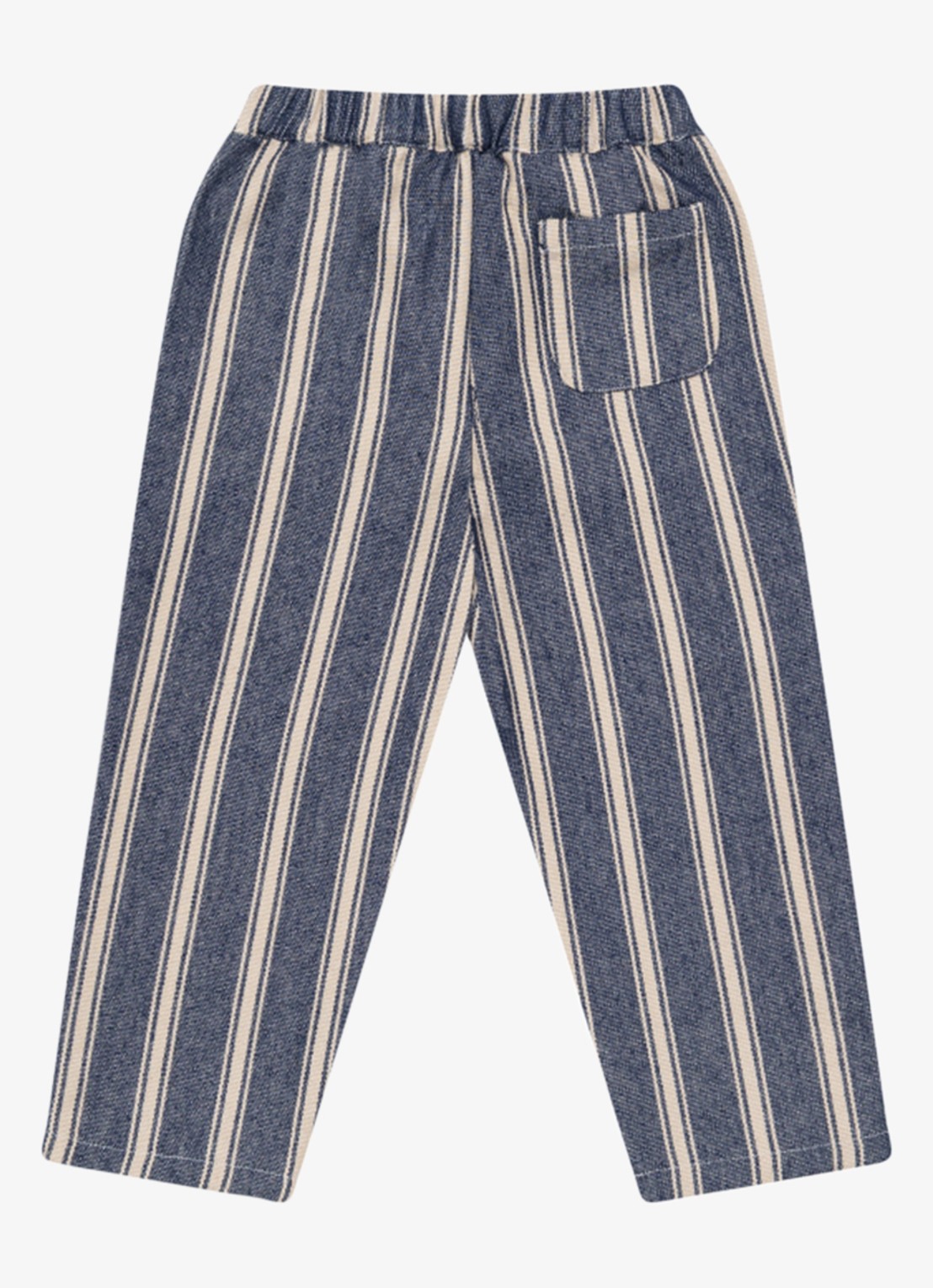 Donsje Amsterdam Menno broek met streepprint - achterkant 3 blauw