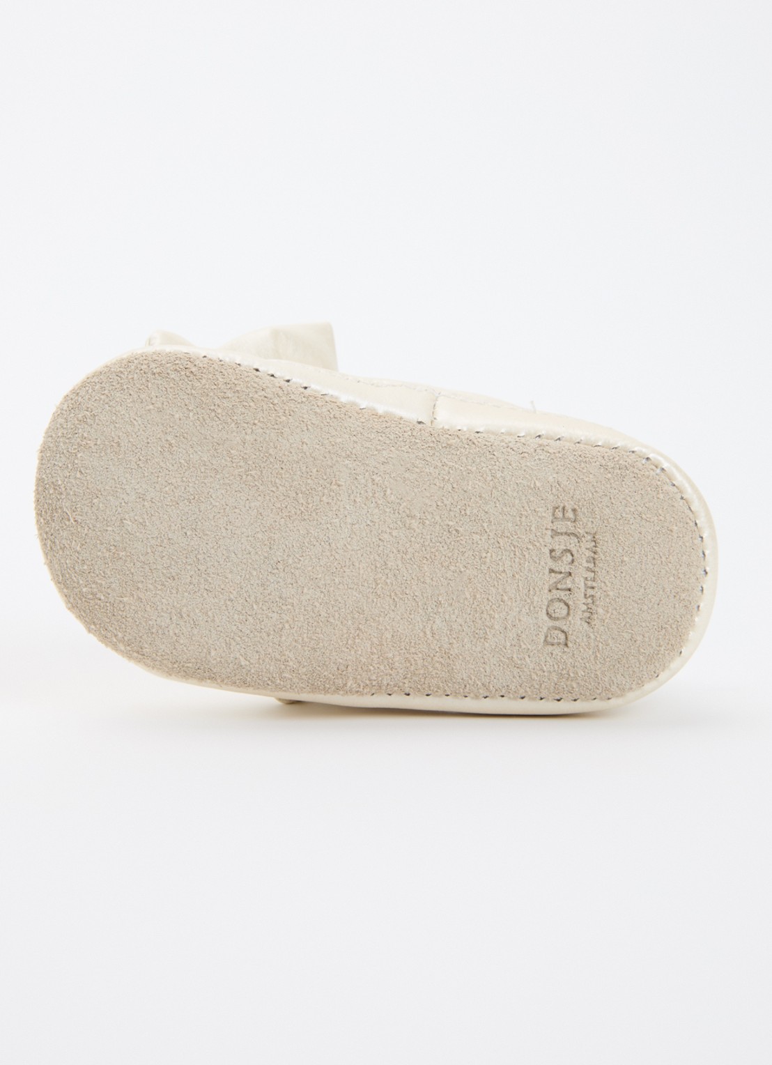 Donsje Amsterdam Mileau babyschoentje van leer - detail 6 gebroken wit