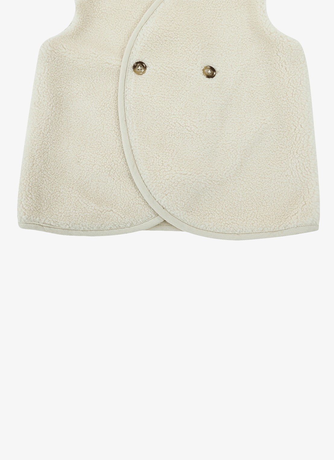 Donsje Amsterdam Monty Gilet - detail 8 gebroken wit