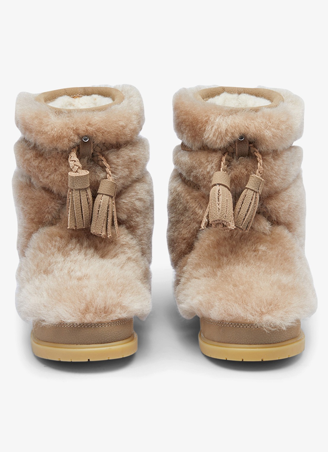 Donsje Amsterdam Myril boots met bont - detail 3 bruin